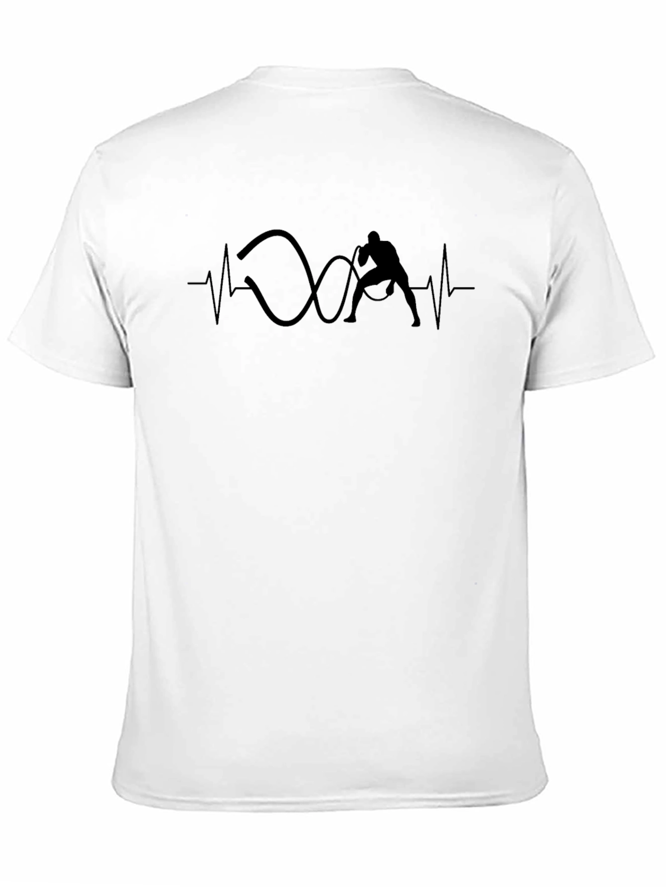 Workout Pulse T-Shirt - Black Fitness Tee