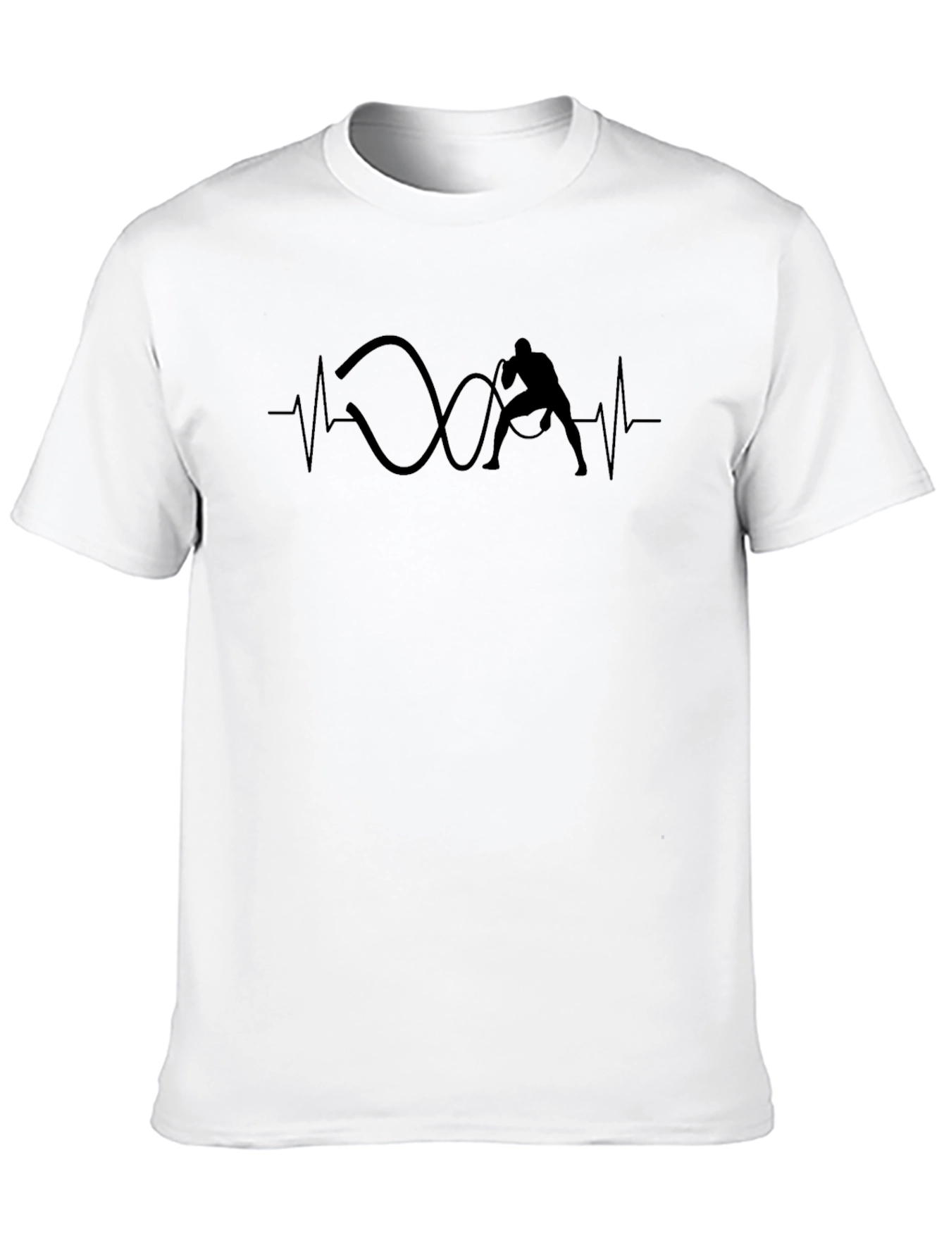 Workout Pulse T-Shirt - Black Fitness Tee