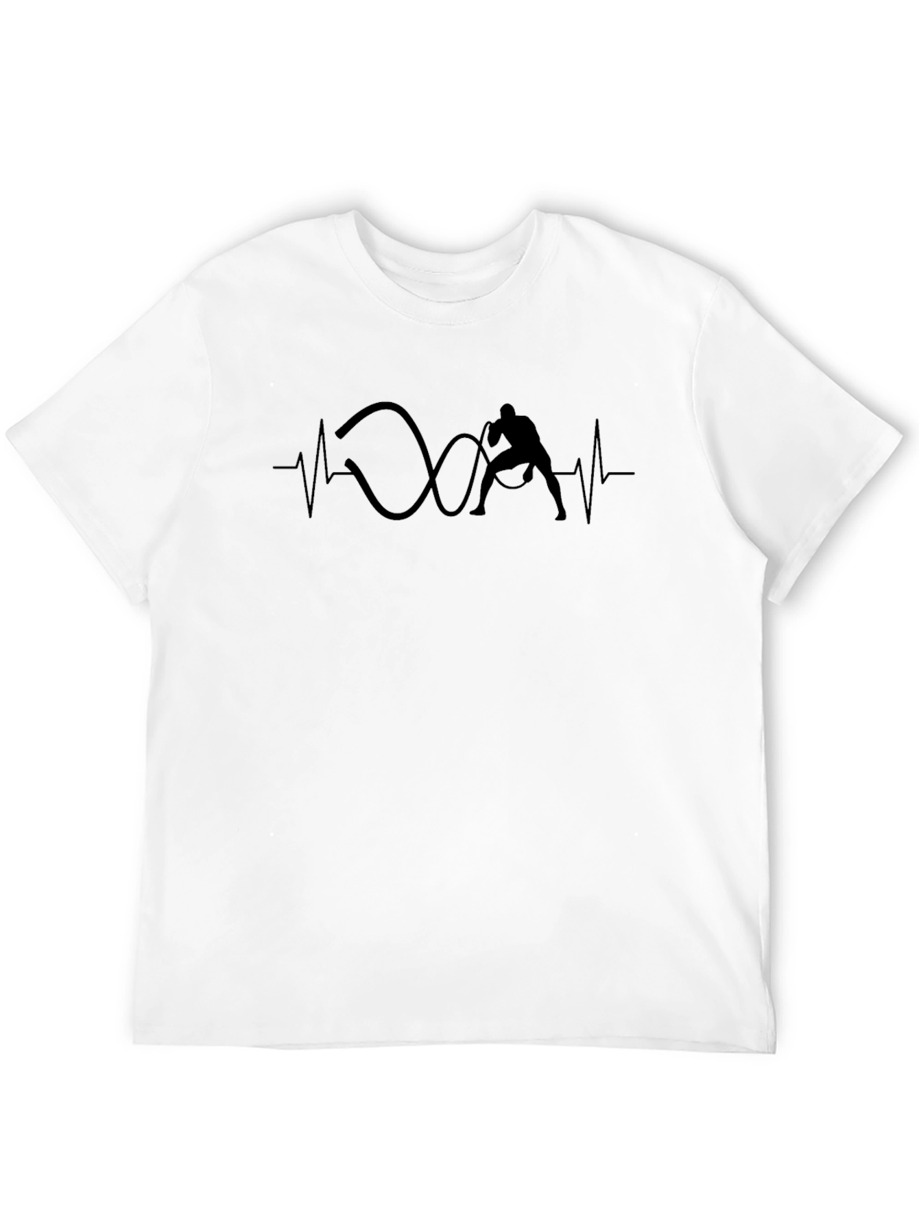 Workout Pulse T-Shirt - Black Fitness Tee