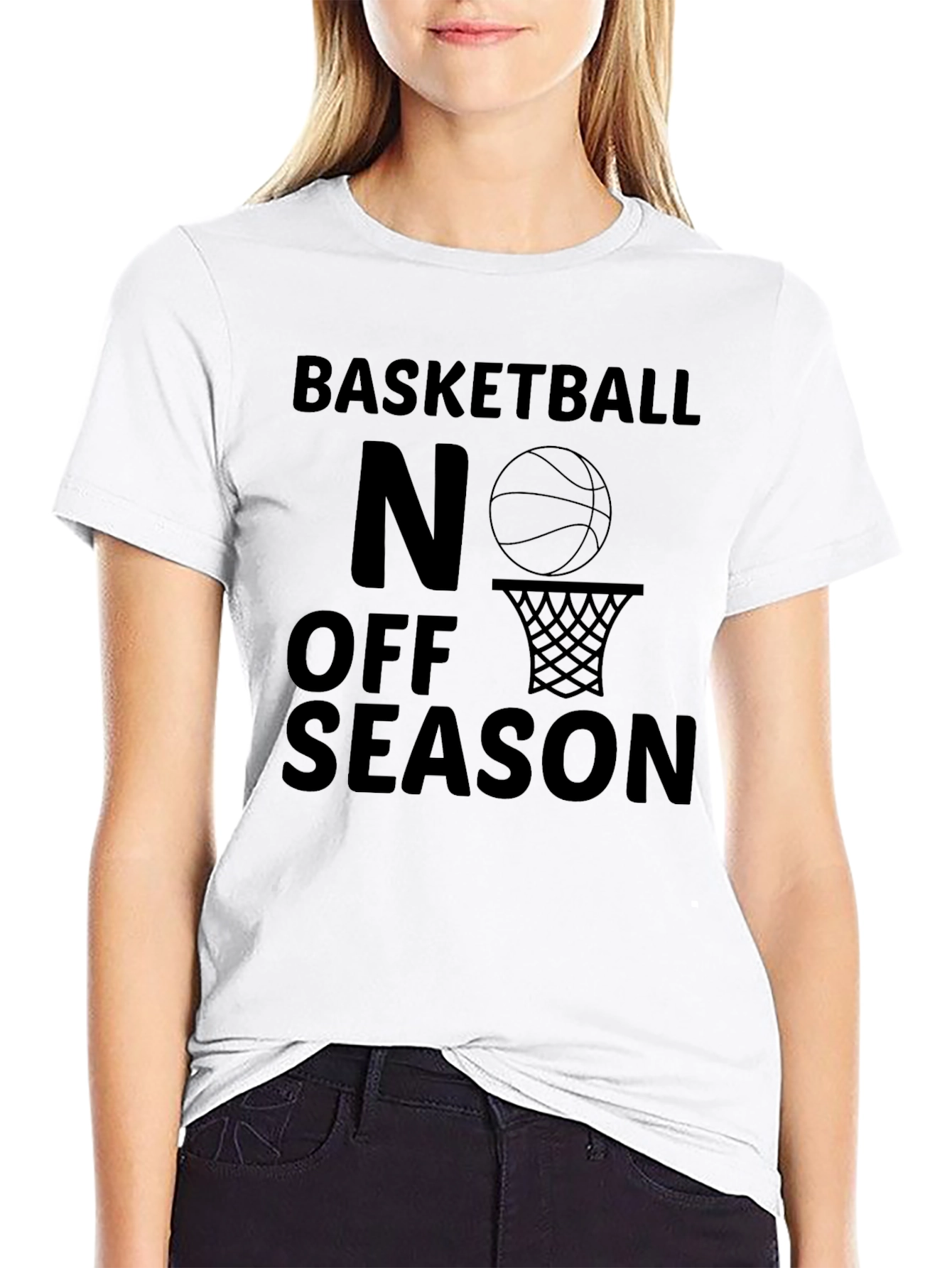 Basketball No Off Season Black T-Shirt