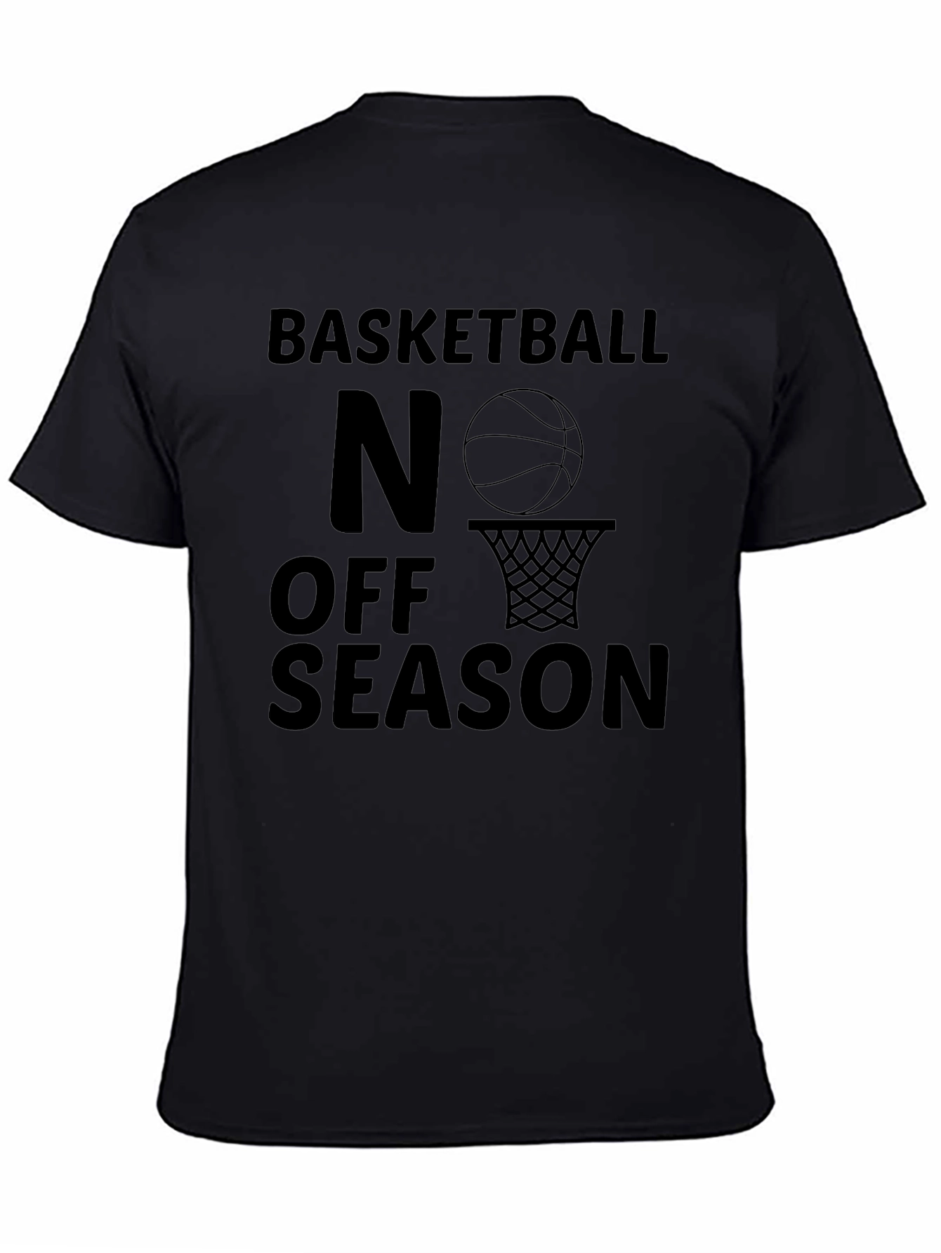 Basketball No Off Season Black T-Shirt