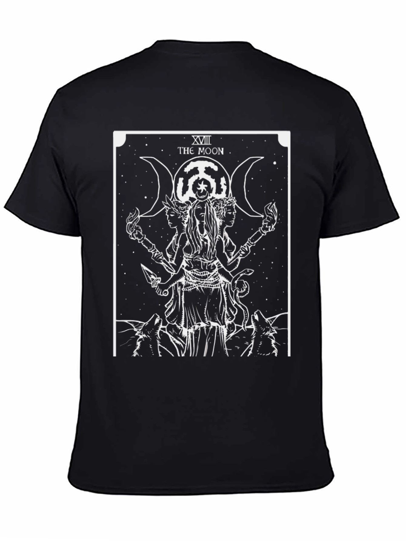 The Moon Tarot Card Graphic T-Shirt