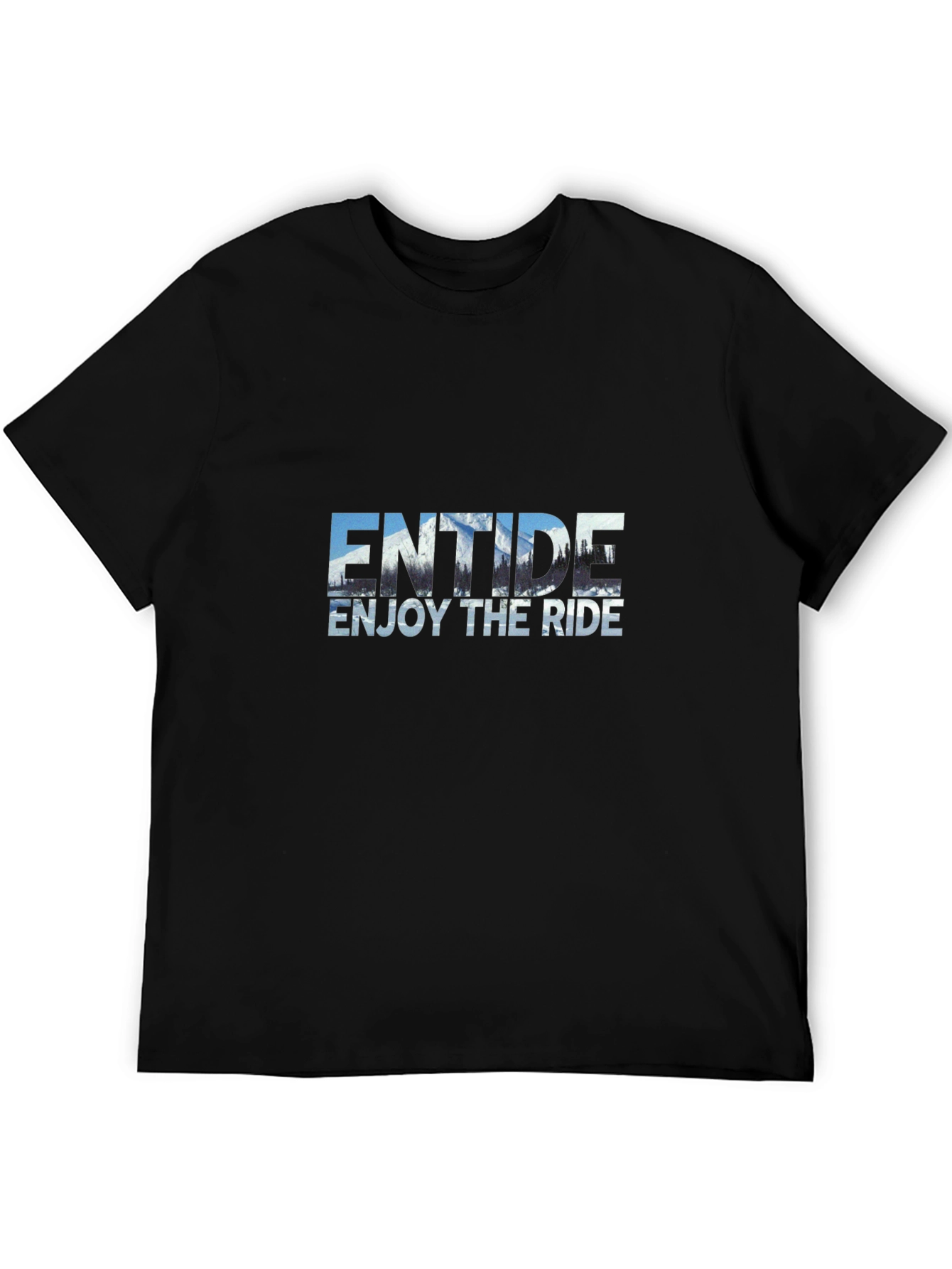 Enjoy the Ride Black Graphic Tee