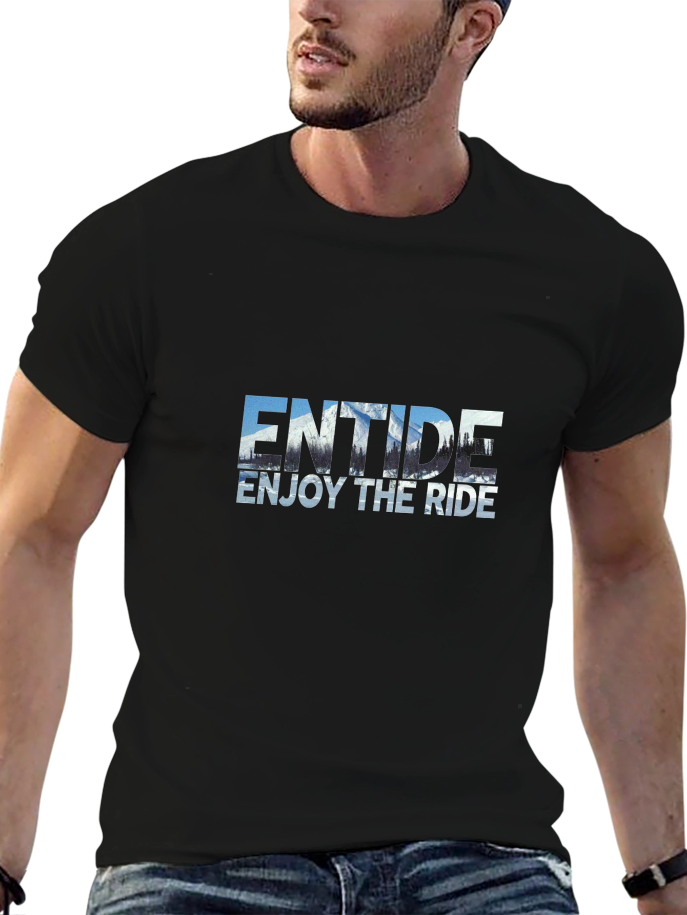 Enjoy the Ride Black Graphic Tee