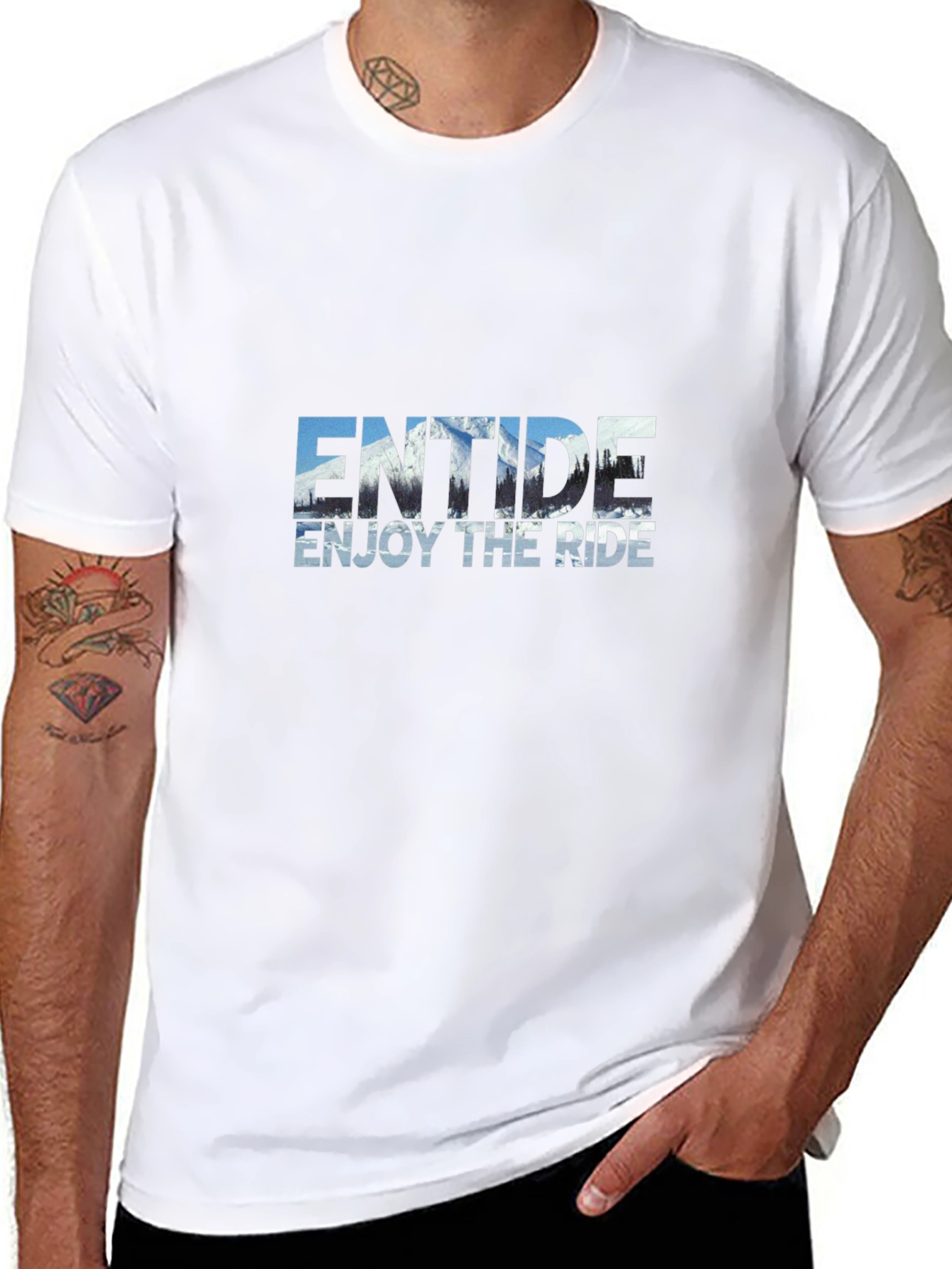 Enjoy the Ride Black Graphic Tee