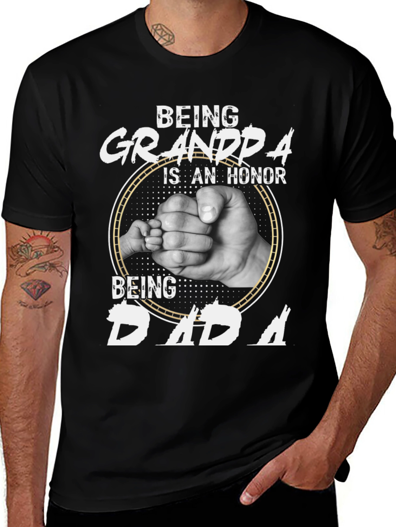 Being Grandpa Honor T-Shirt