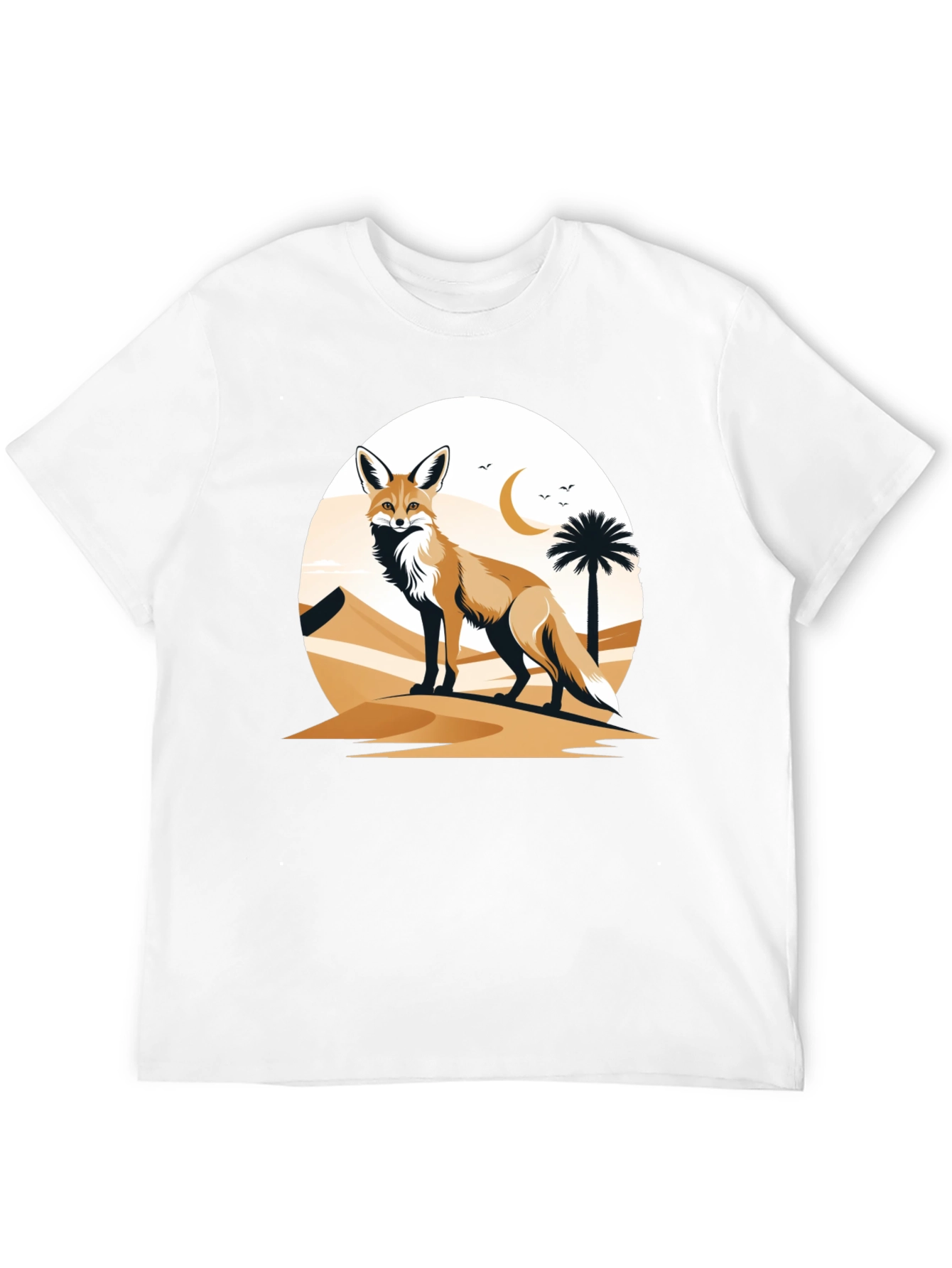 Desert Fox Graphic T-Shirt - Unique Design
