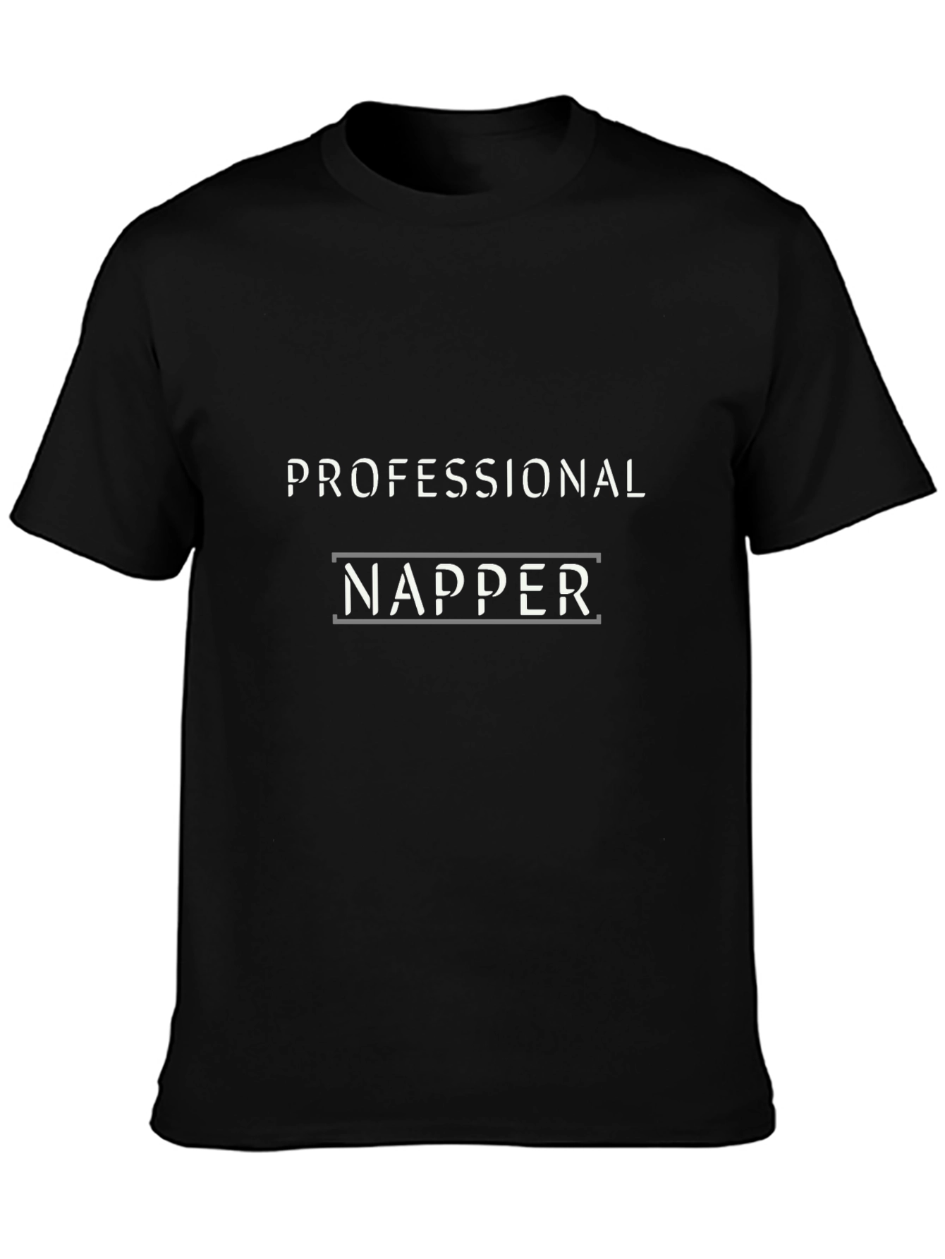 Professional Napper T-Shirt - Black Cotton Tee