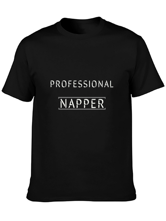 Professional Napper T-Shirt - Black Cotton Tee