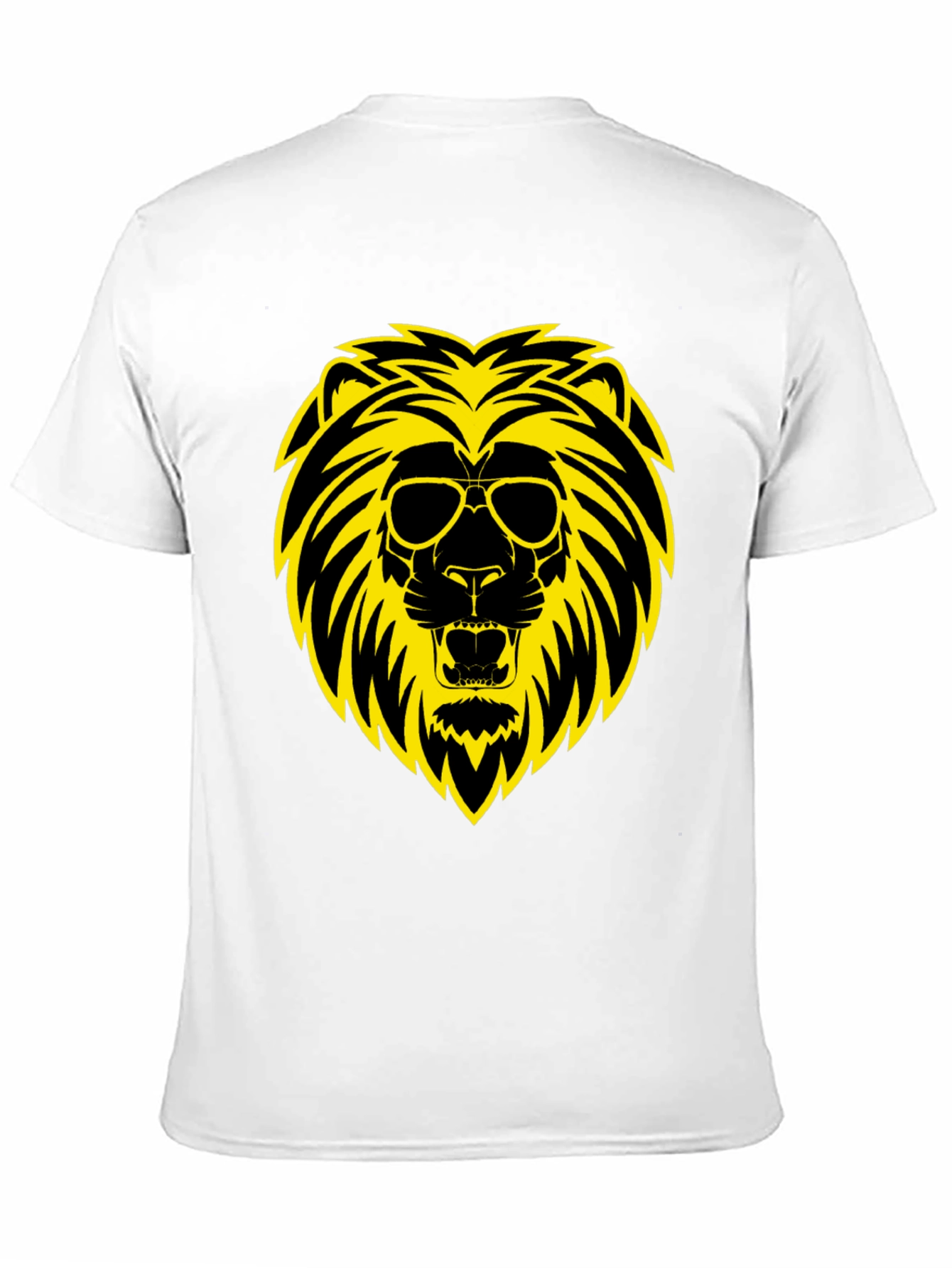 Cool Lion Graphic Tee - Black Cotton Shirt