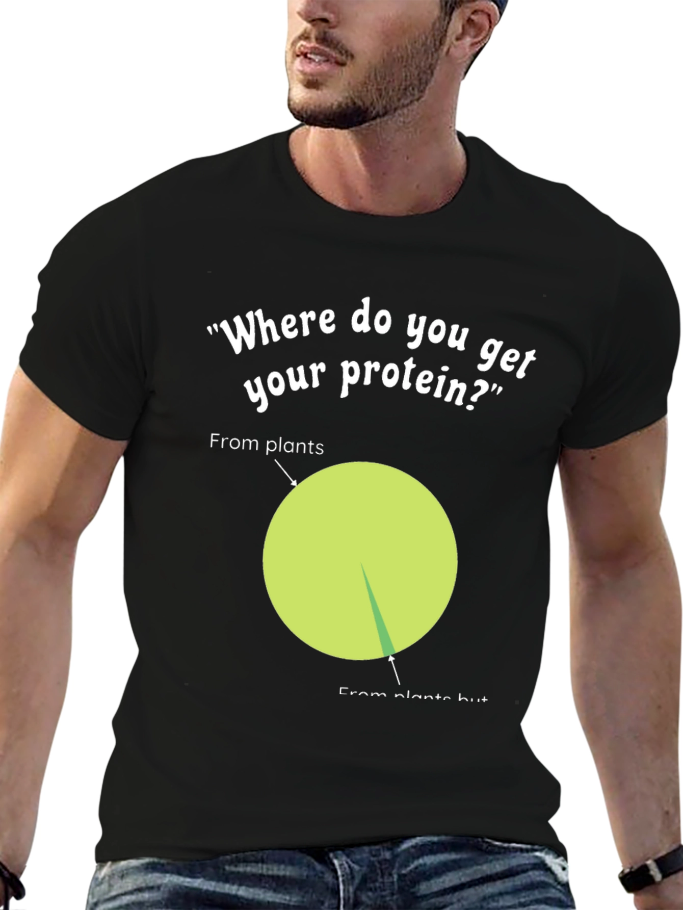 Vegan Protein T-Shirt - Funny Plant Based Diet Tee
