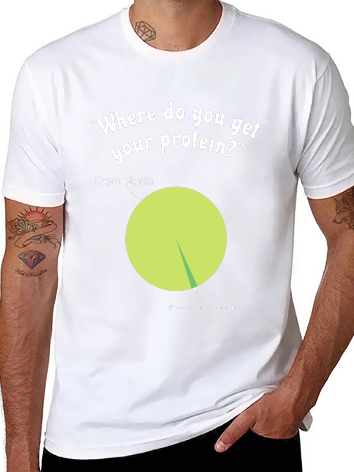 Vegan Protein T-Shirt - Funny Plant Based Diet Tee