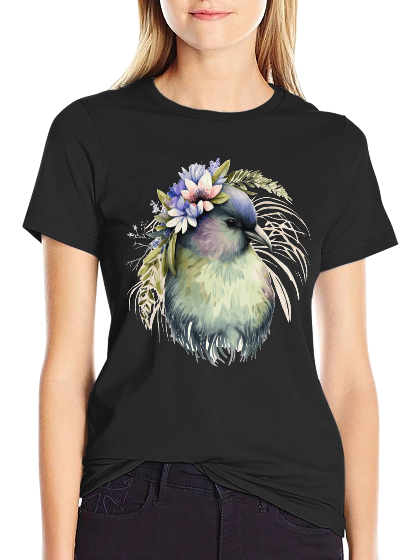 Floral Bird Graphic Tee