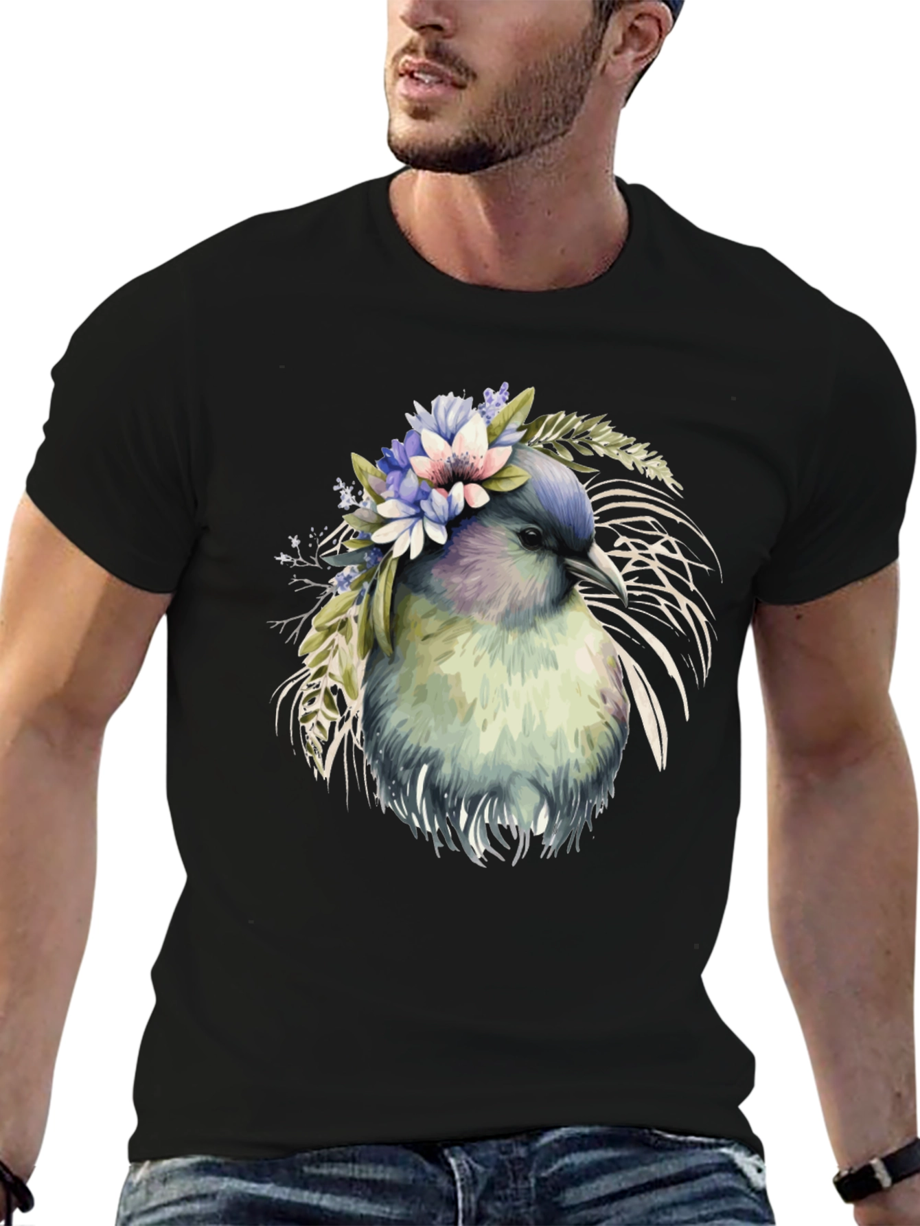 Floral Bird Graphic Tee