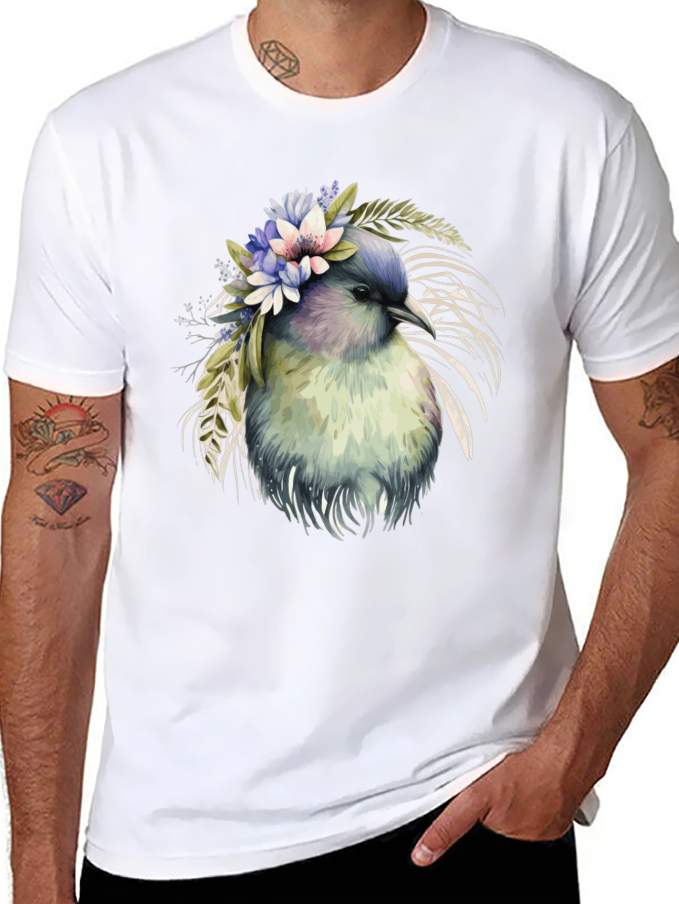Floral Bird Graphic Tee