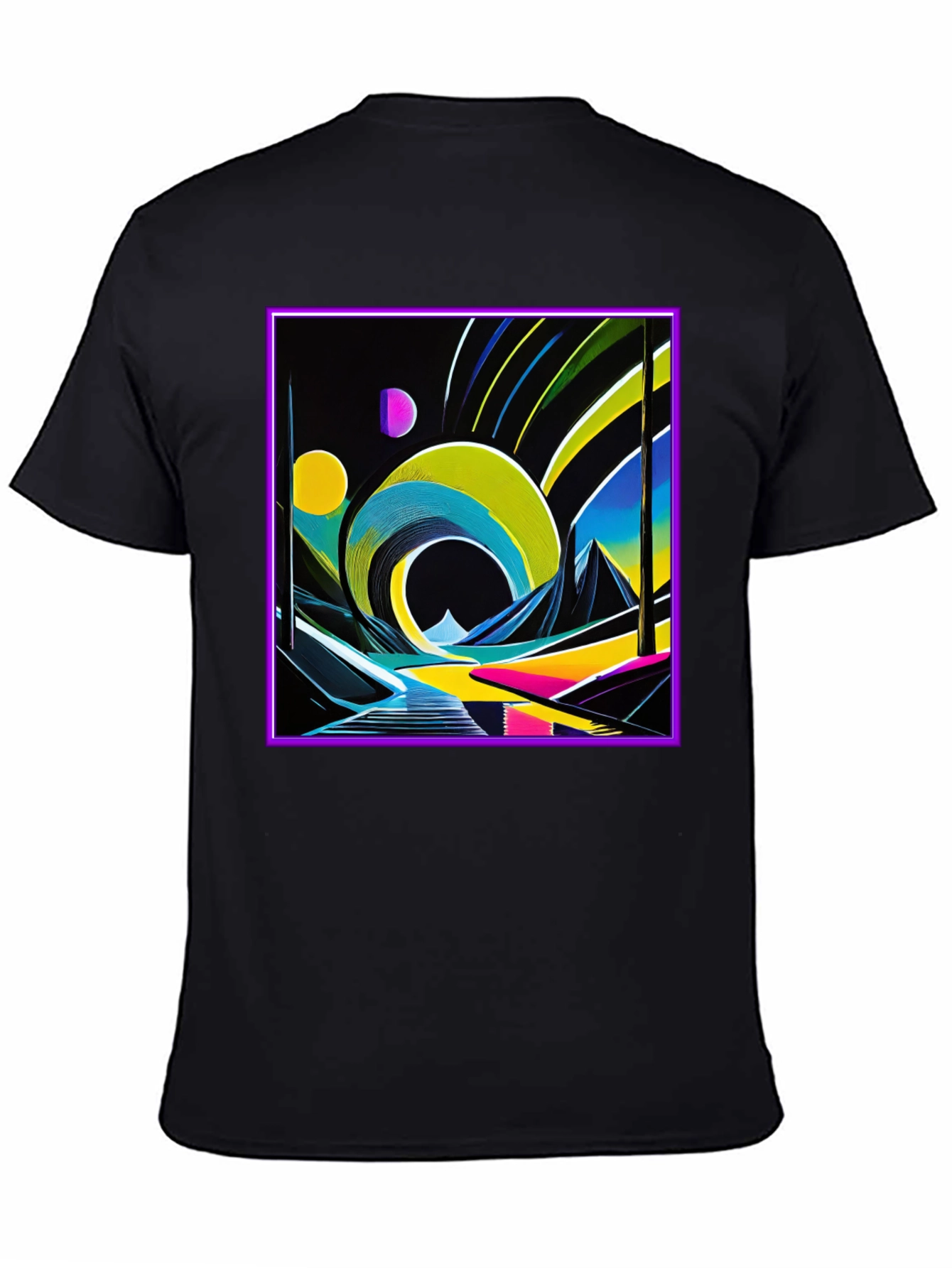 Retro 80s Synthwave T-Shirt - Neon Art Tee