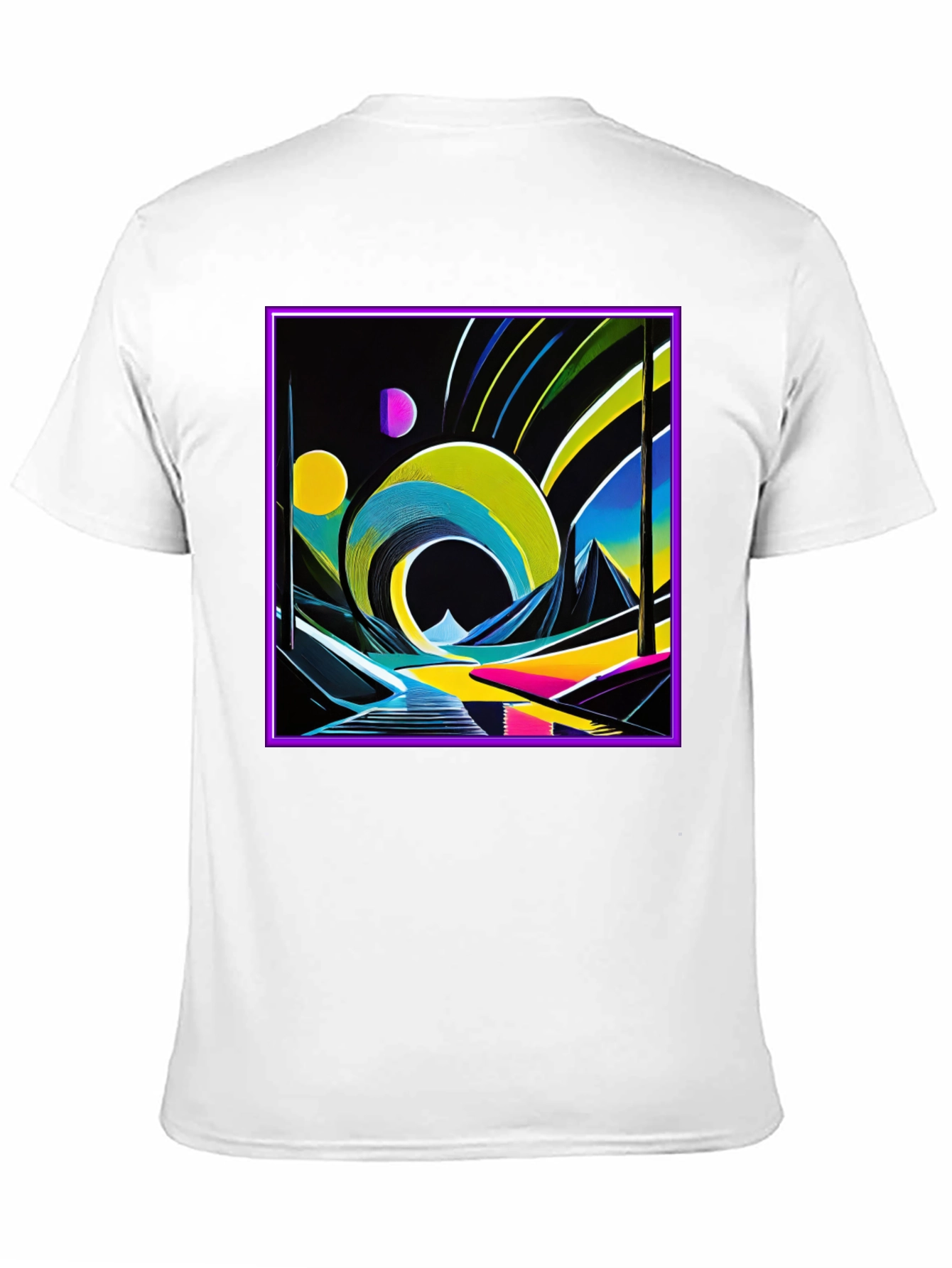 Retro 80s Synthwave T-Shirt - Neon Art Tee