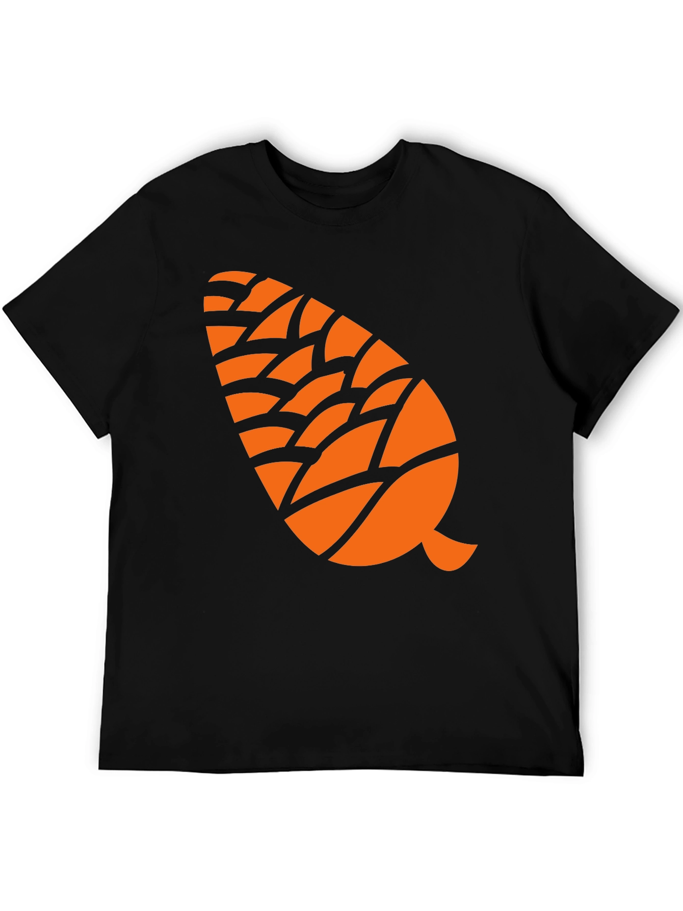 Pine Cone Graphic Tee - Black Cotton Blend