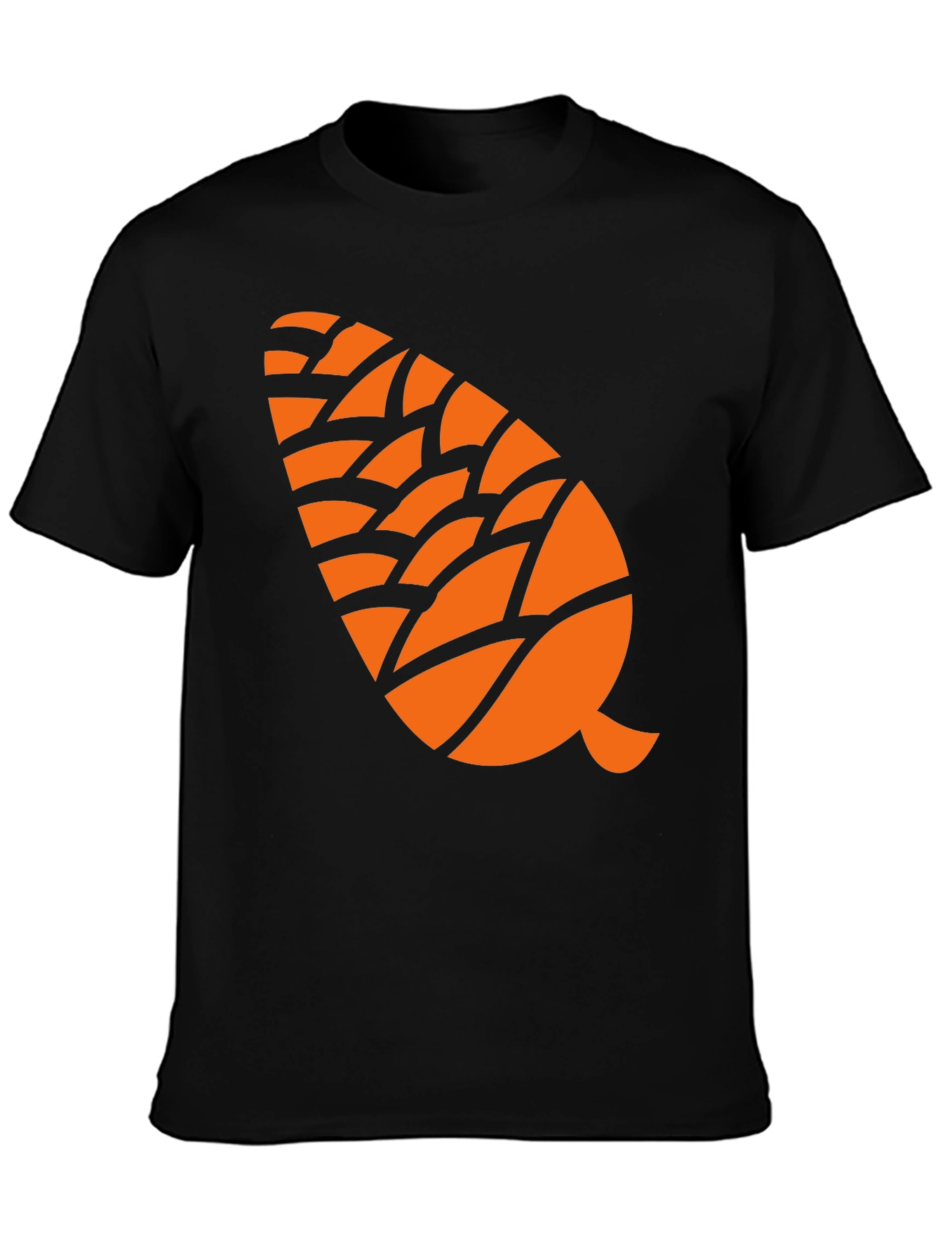 Pine Cone Graphic Tee - Black Cotton Blend