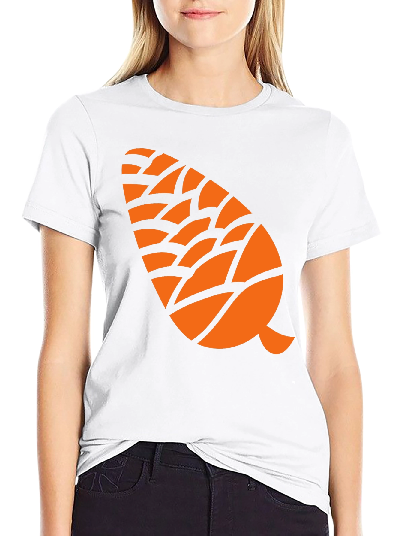 Pine Cone Graphic Tee - Black Cotton Blend