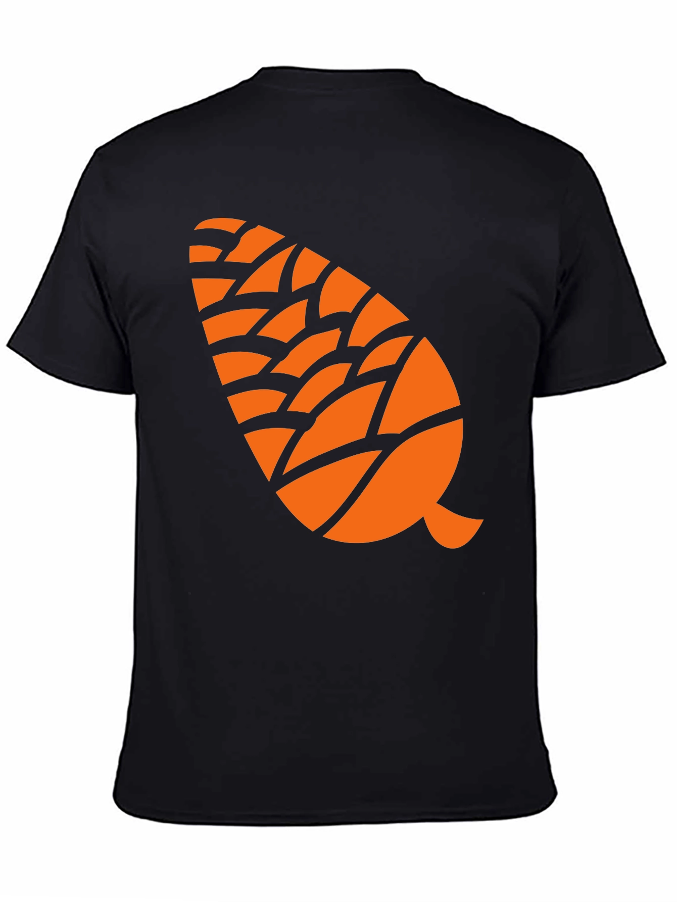 Pine Cone Graphic Tee - Black Cotton Blend