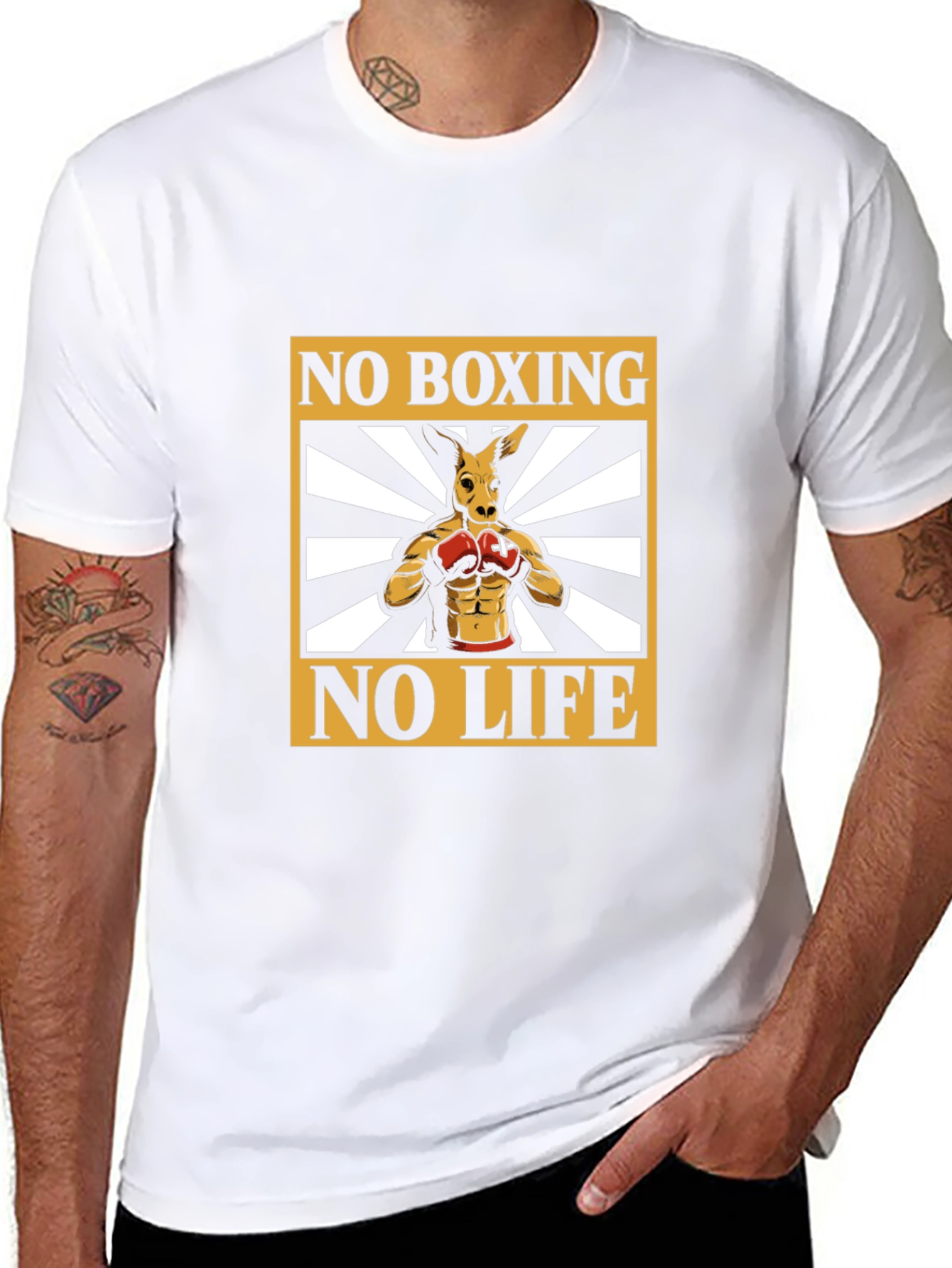 No Boxing No Life Kangaroo Graphic Tee