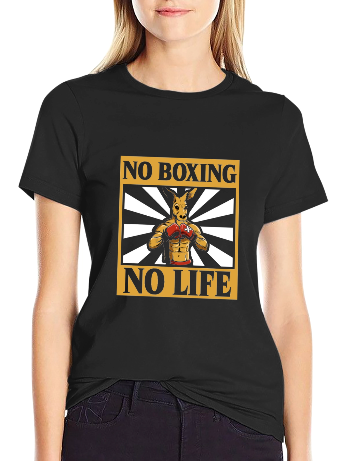 No Boxing No Life Kangaroo Graphic Tee