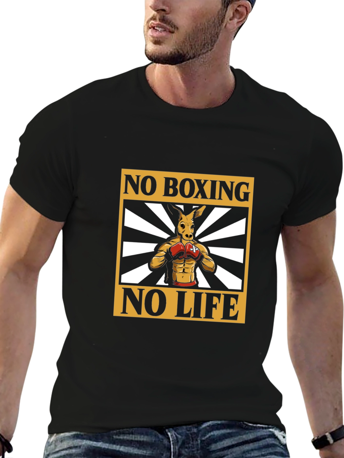 No Boxing No Life Kangaroo Graphic Tee