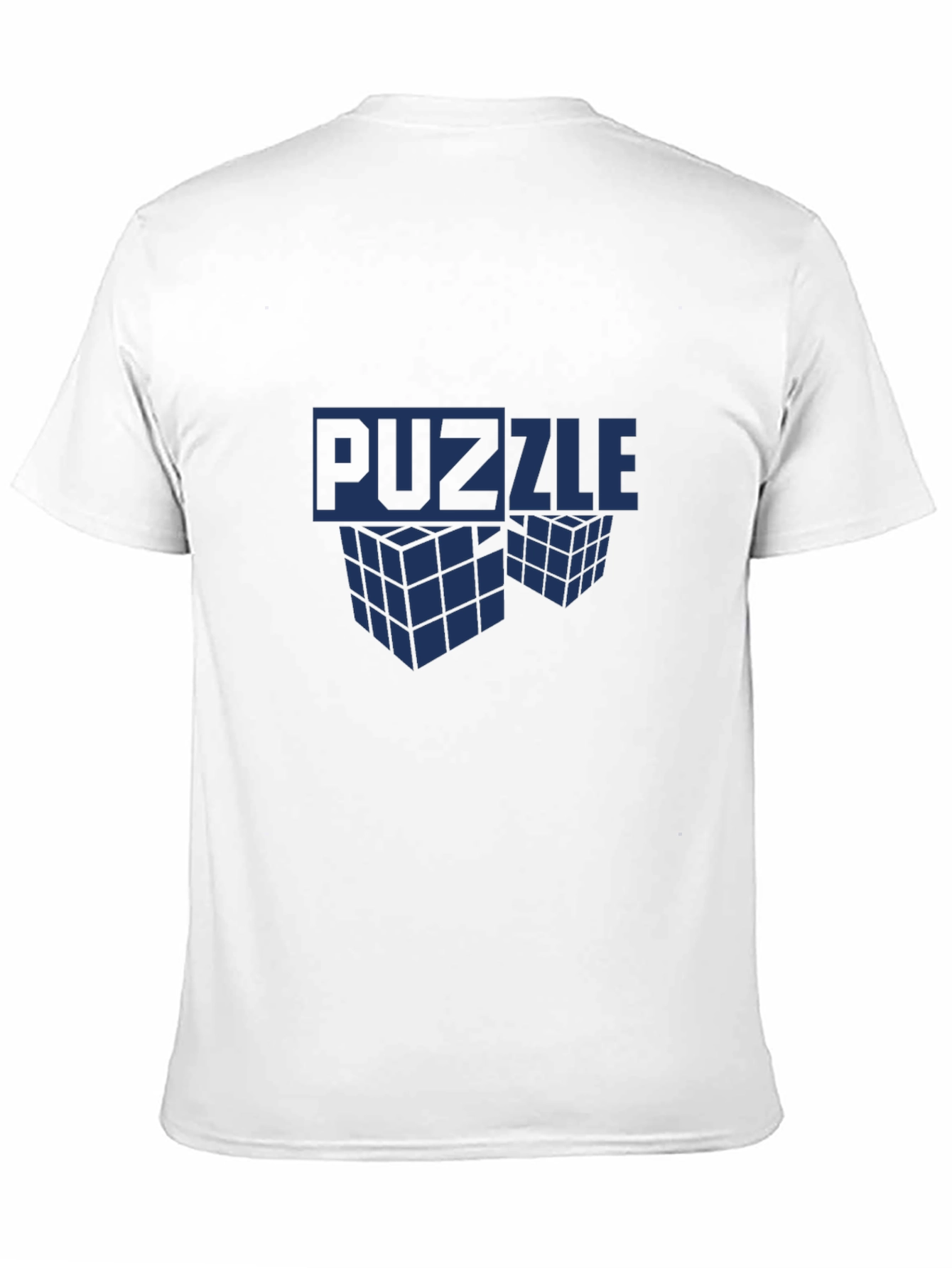 Puzzle Cube Graphic T-Shirt - Mens Crew Neck Tee