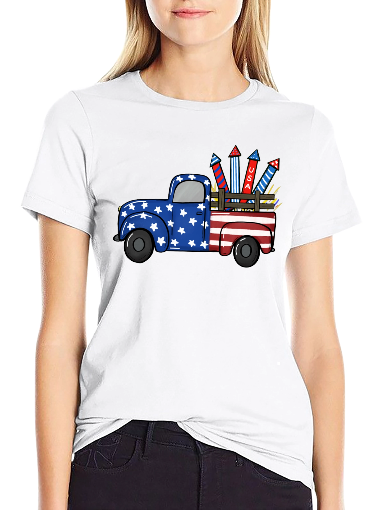 Patriotic Truck T-Shirt