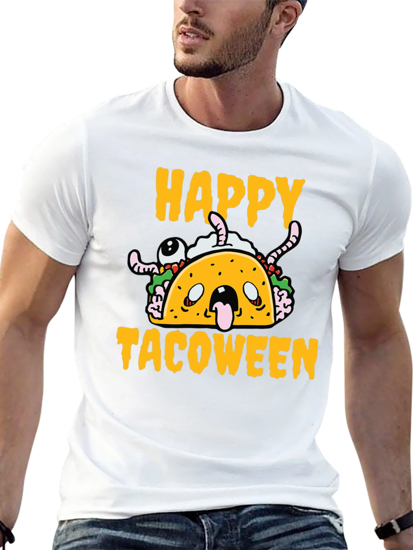 Happy Tacoween Black T-Shirt