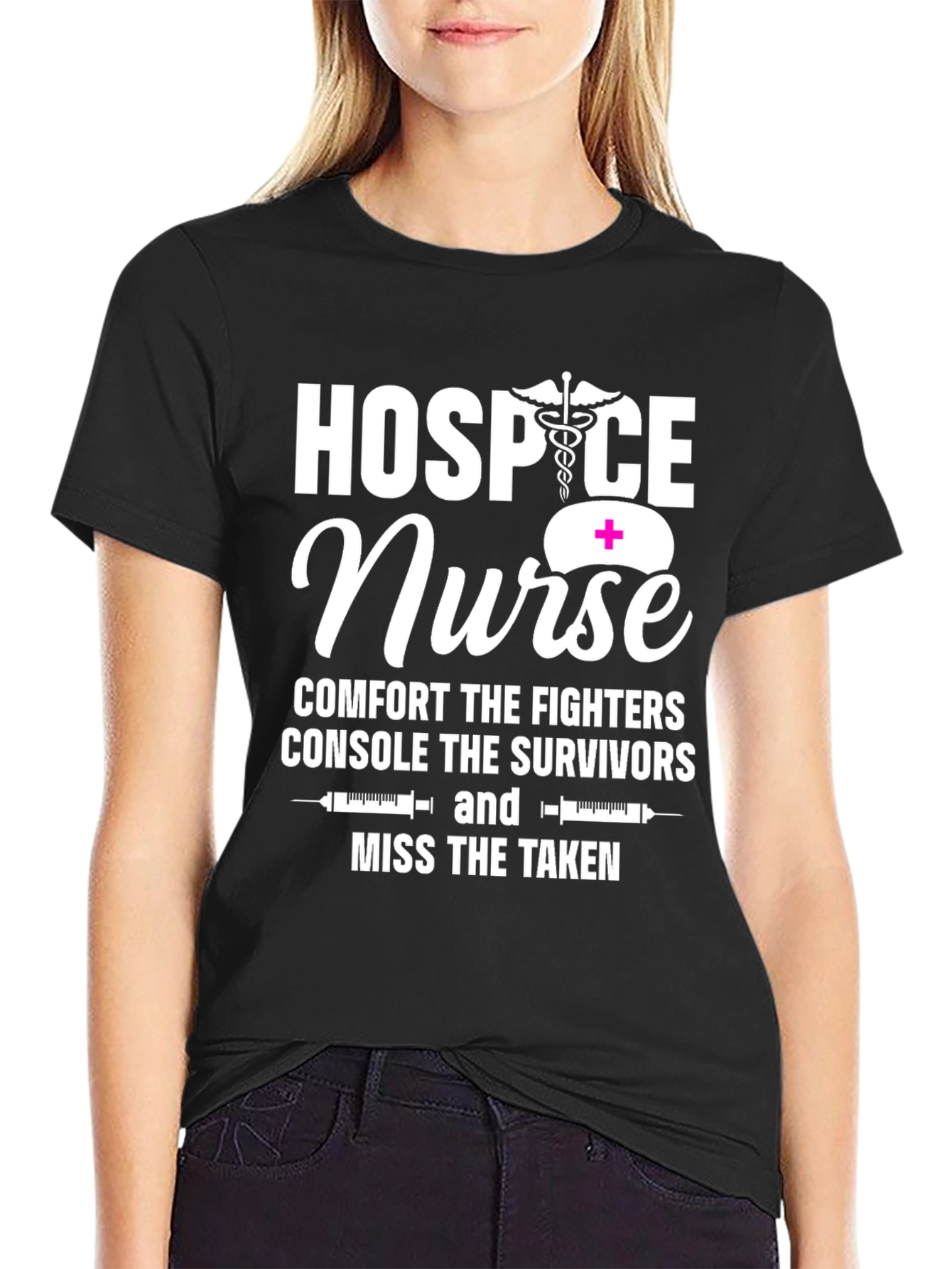Hospice Nurse Comforts Graphic Tee