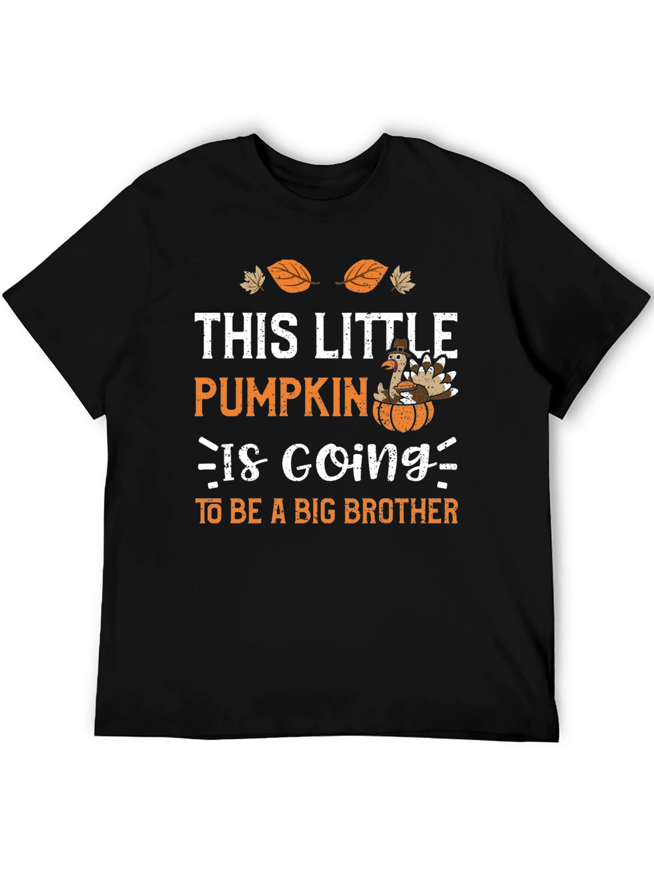 Big Brother Thanksgiving Pumpkin Turkey T-Shirt