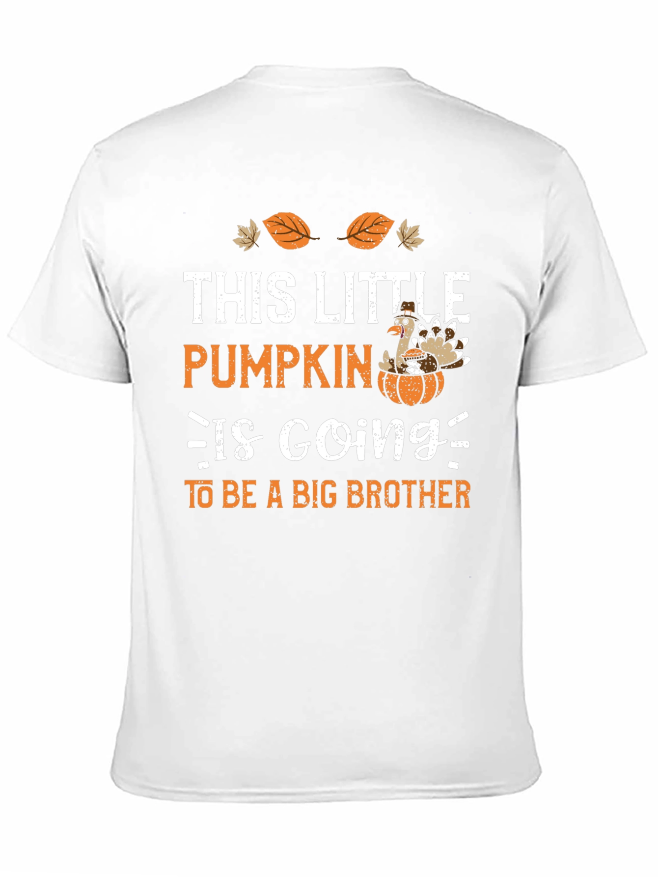 Big Brother Thanksgiving Pumpkin Turkey T-Shirt