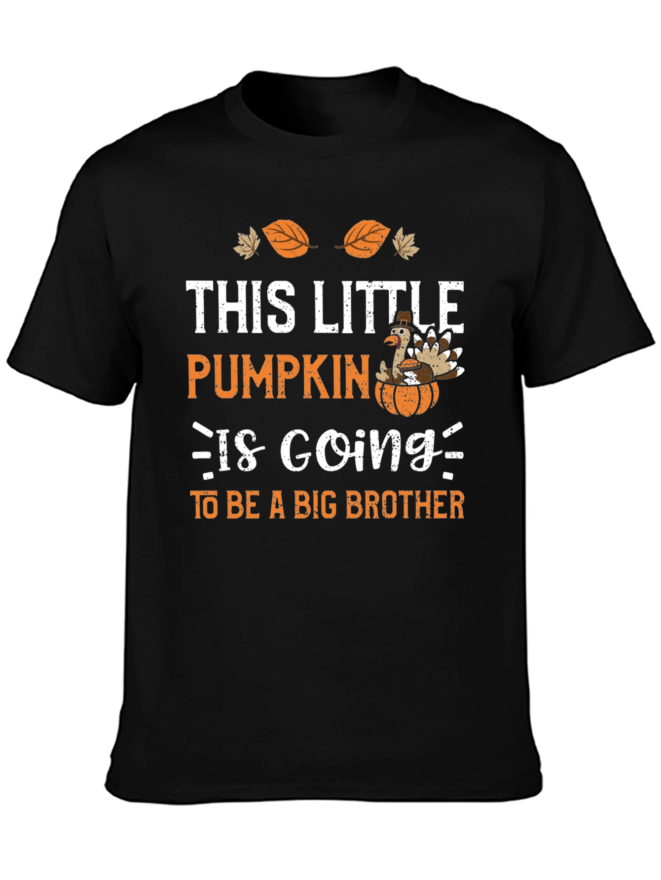 Big Brother Thanksgiving Pumpkin Turkey T-Shirt