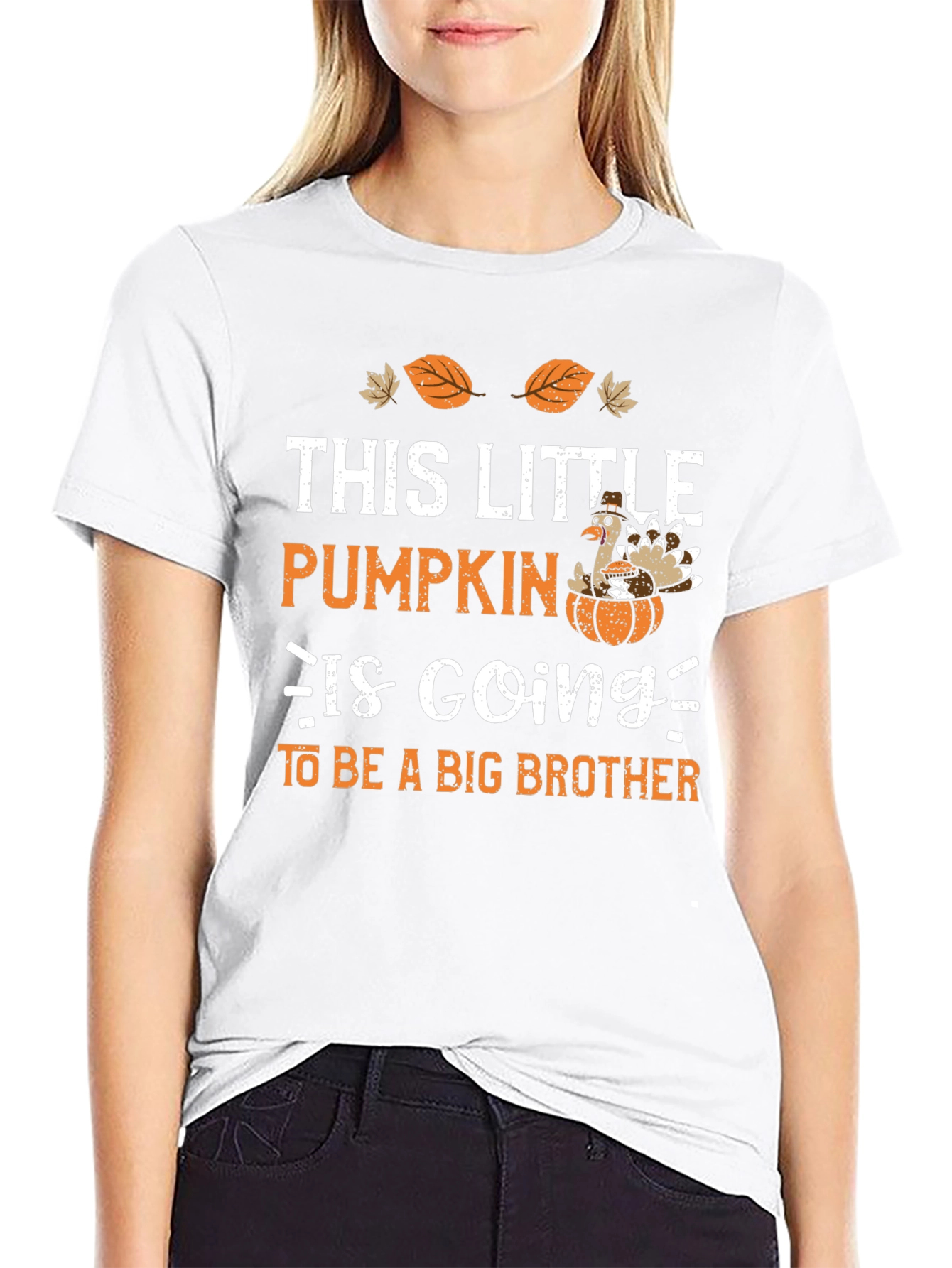 Big Brother Thanksgiving Pumpkin Turkey T-Shirt