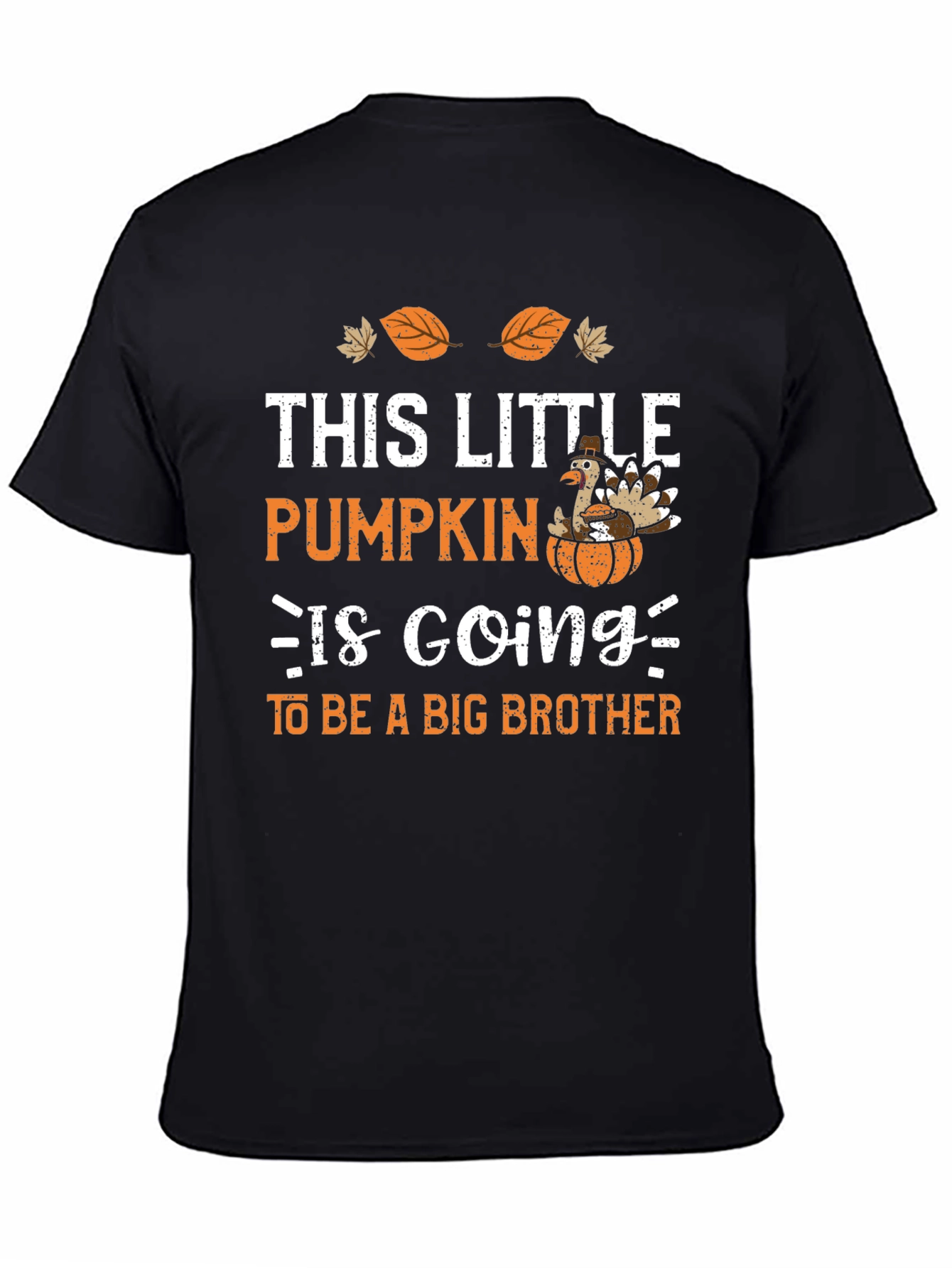 Big Brother Thanksgiving Pumpkin Turkey T-Shirt