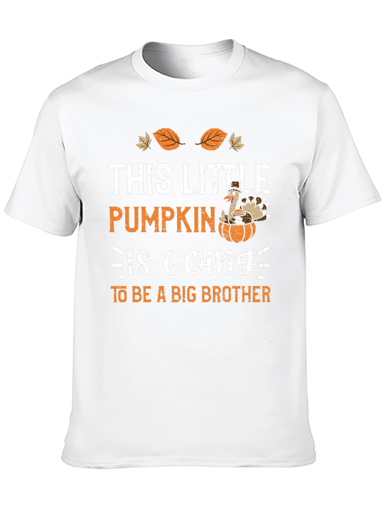 Big Brother Thanksgiving Pumpkin Turkey T-Shirt