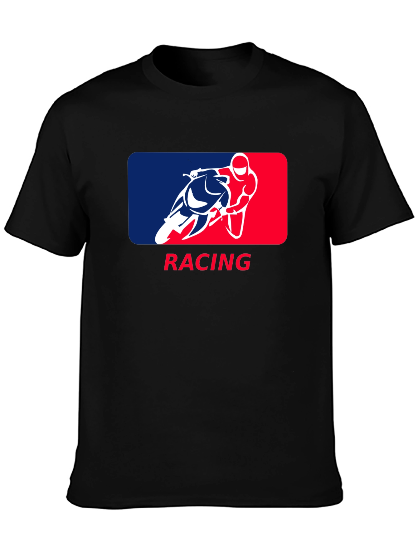 Racing Graphic T-Shirt - Black Cotton Tee