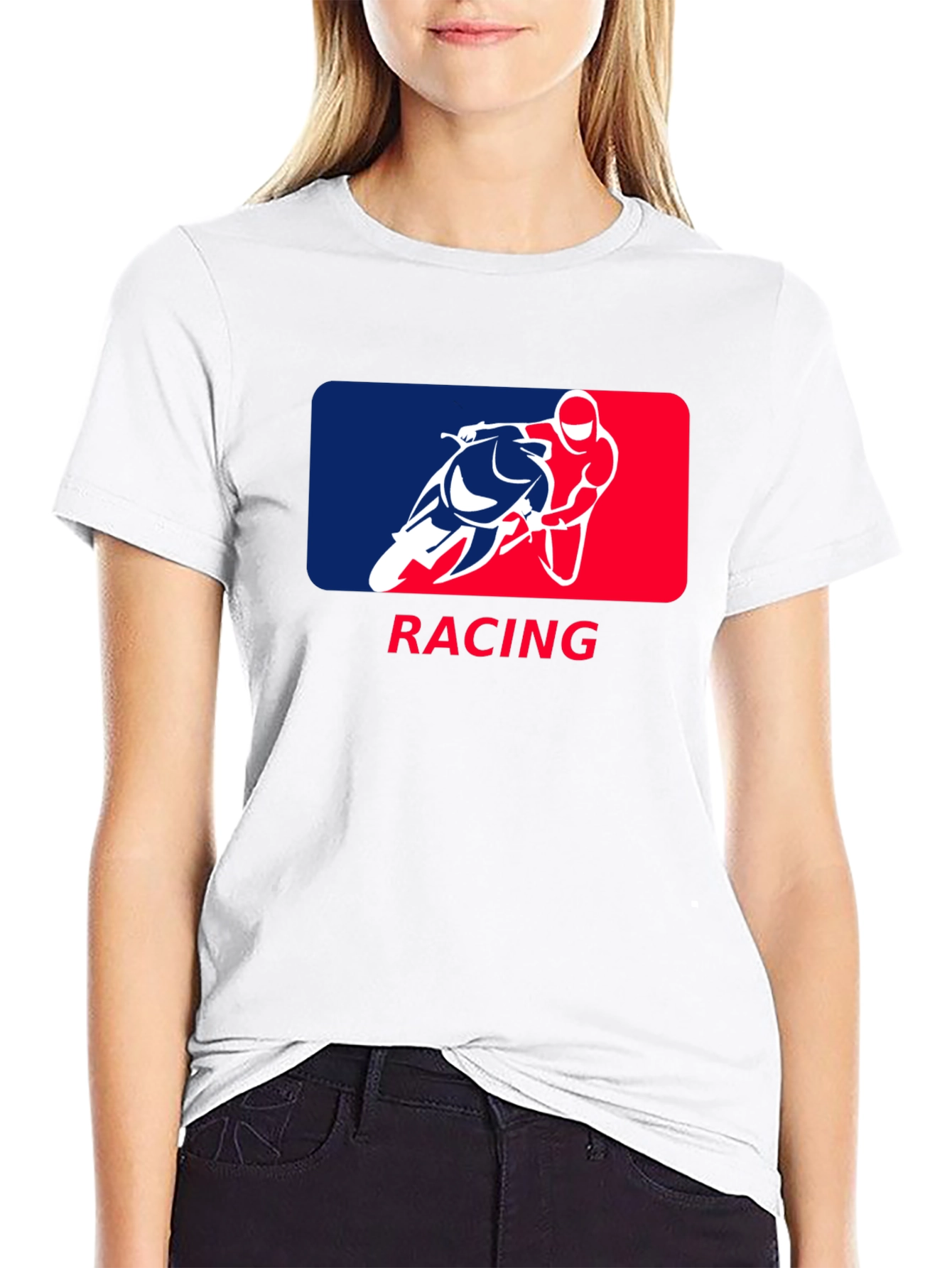 Racing Graphic T-Shirt - Black Cotton Tee