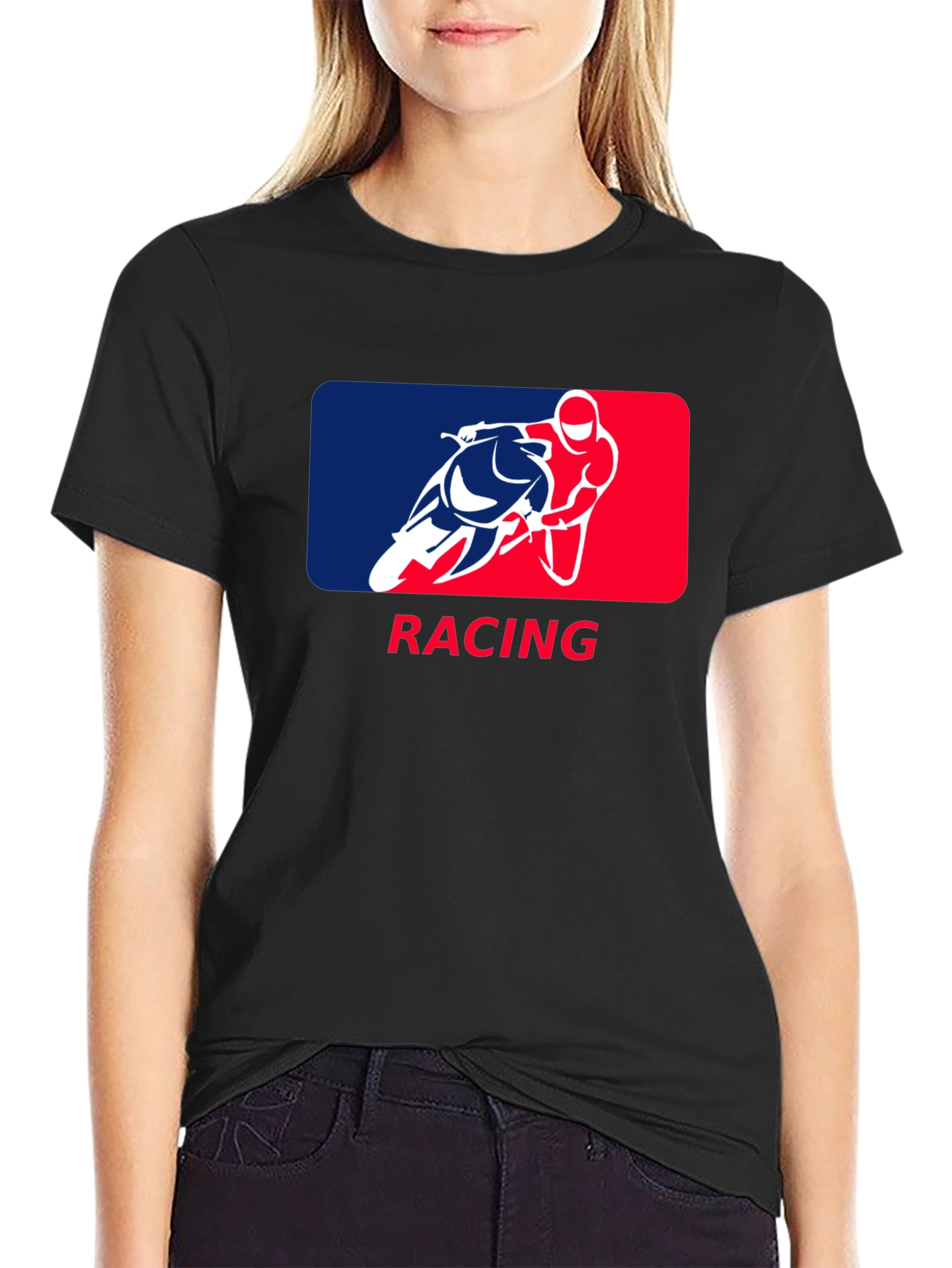 Racing Graphic T-Shirt - Black Cotton Tee