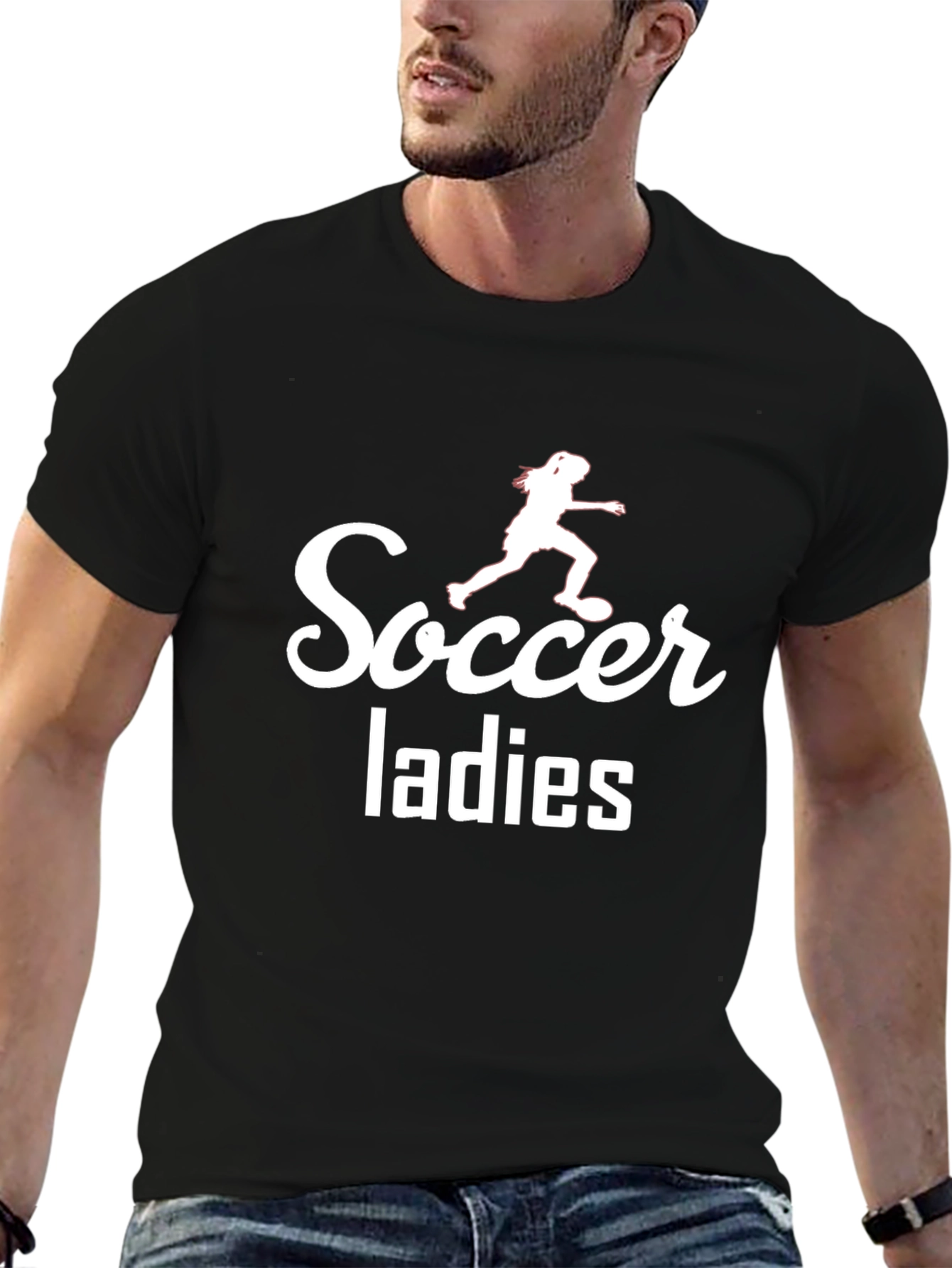 Soccer Ladies Graphic T-Shirt