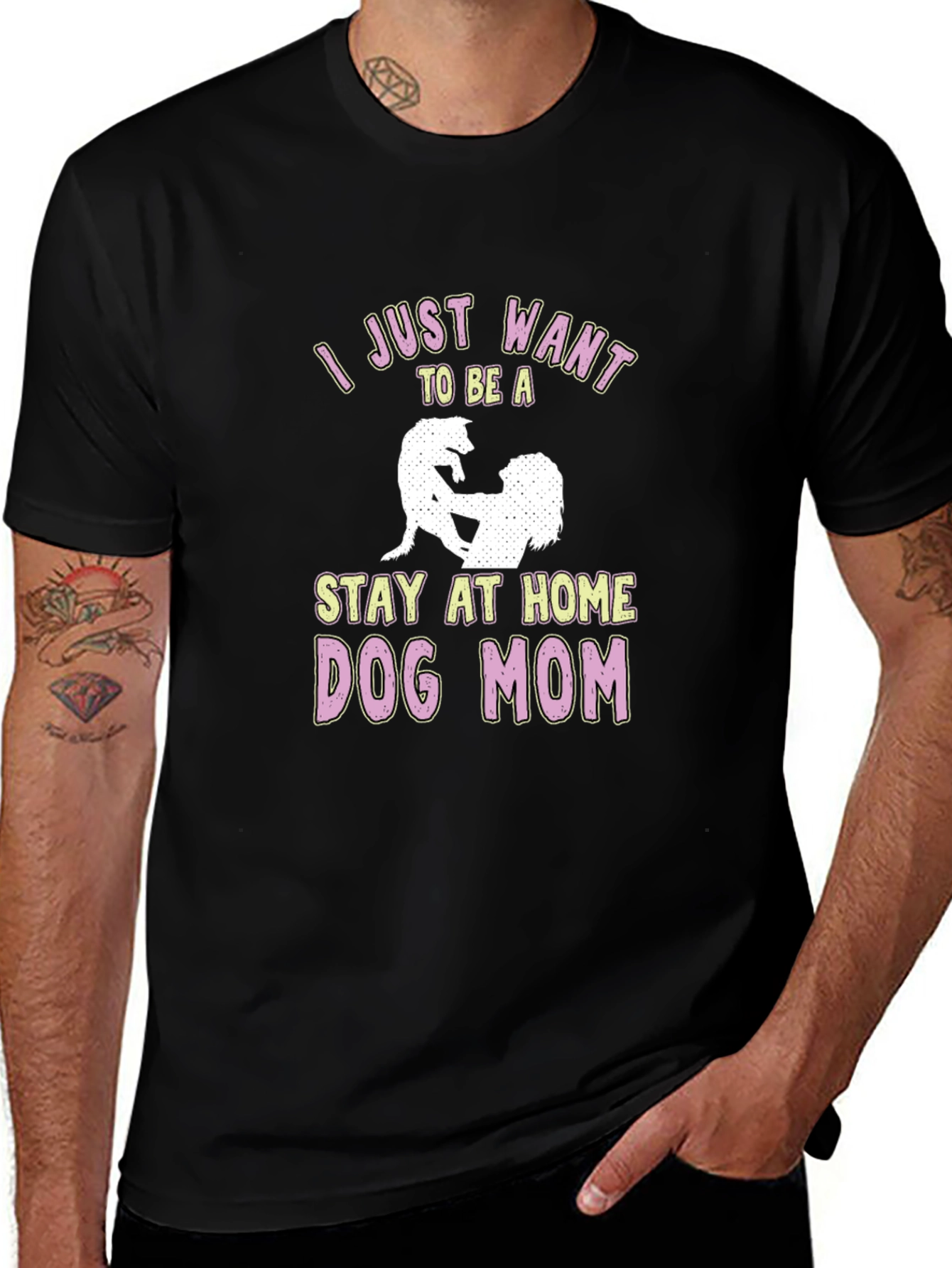 Stay at Home Dog Mom T-Shirt