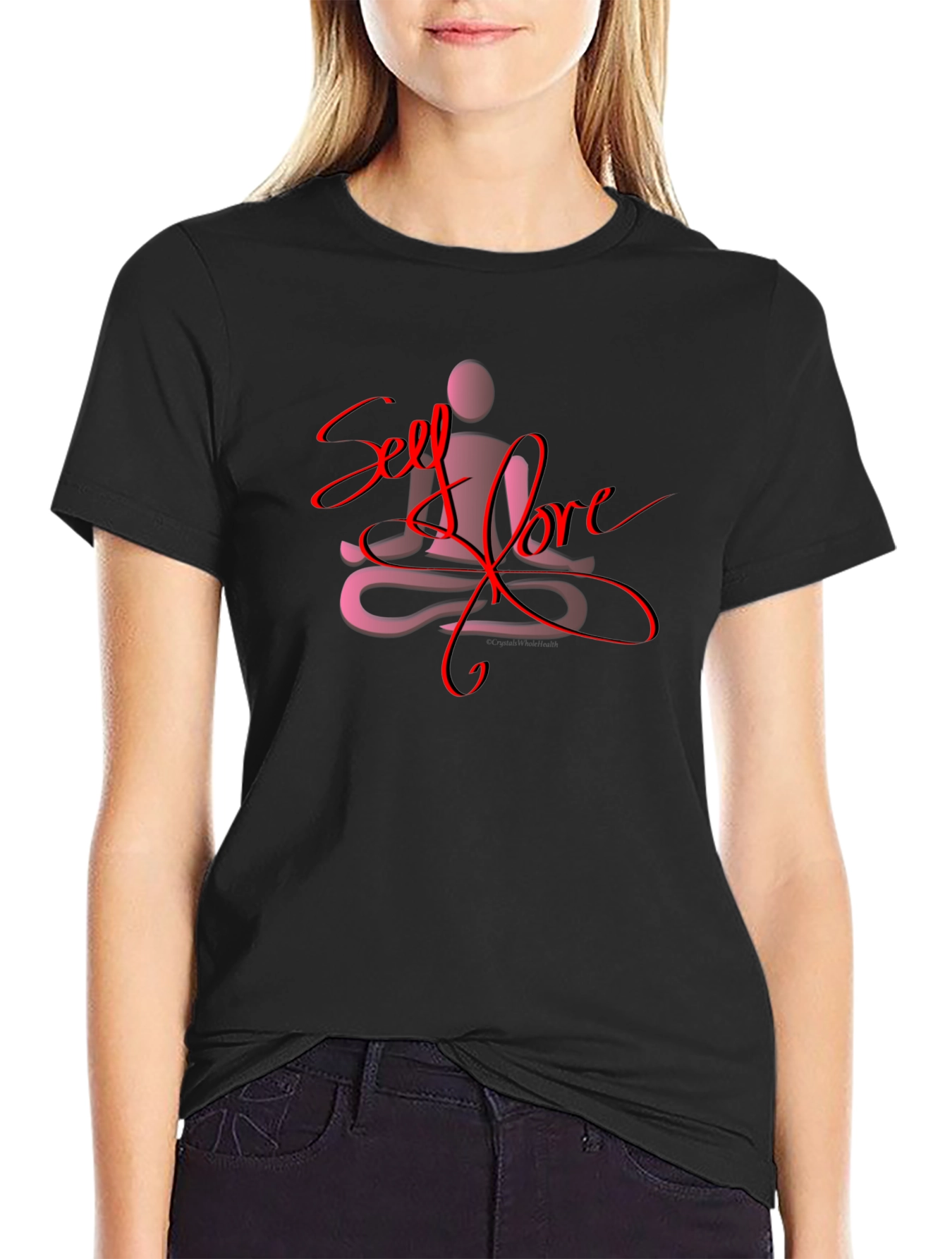 Self Love Meditation Black T-Shirt
