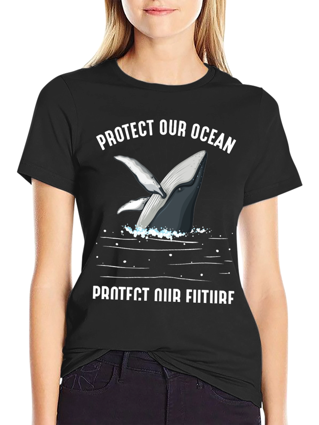Protect Our Ocean Whale Graphic Tee