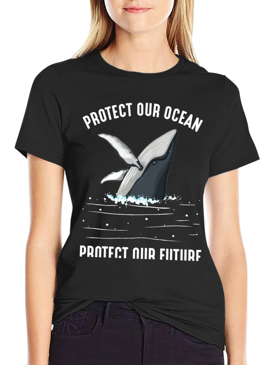 Protect Our Ocean Whale Graphic Tee