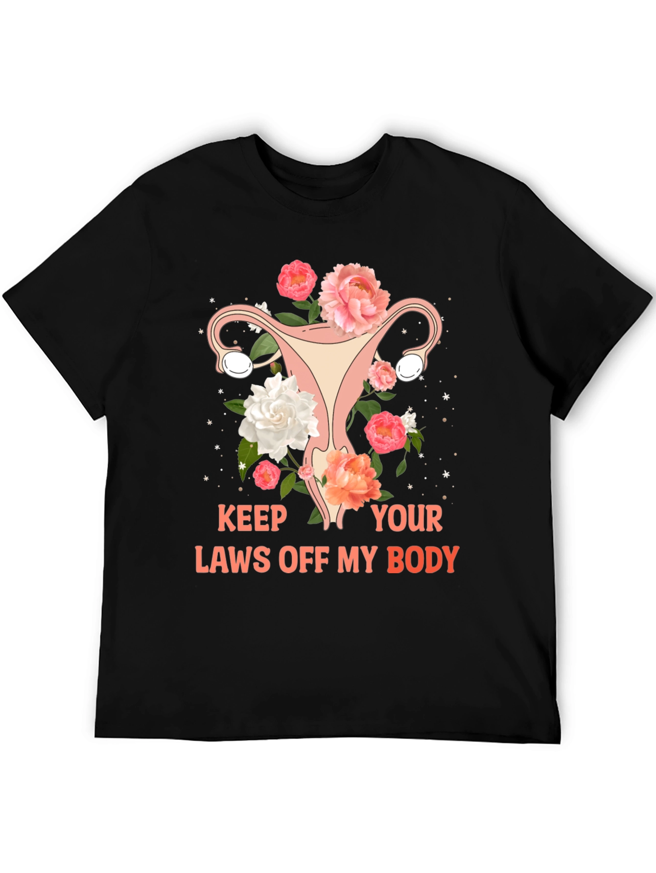 Feminist Uterus Floral Graphic Tee