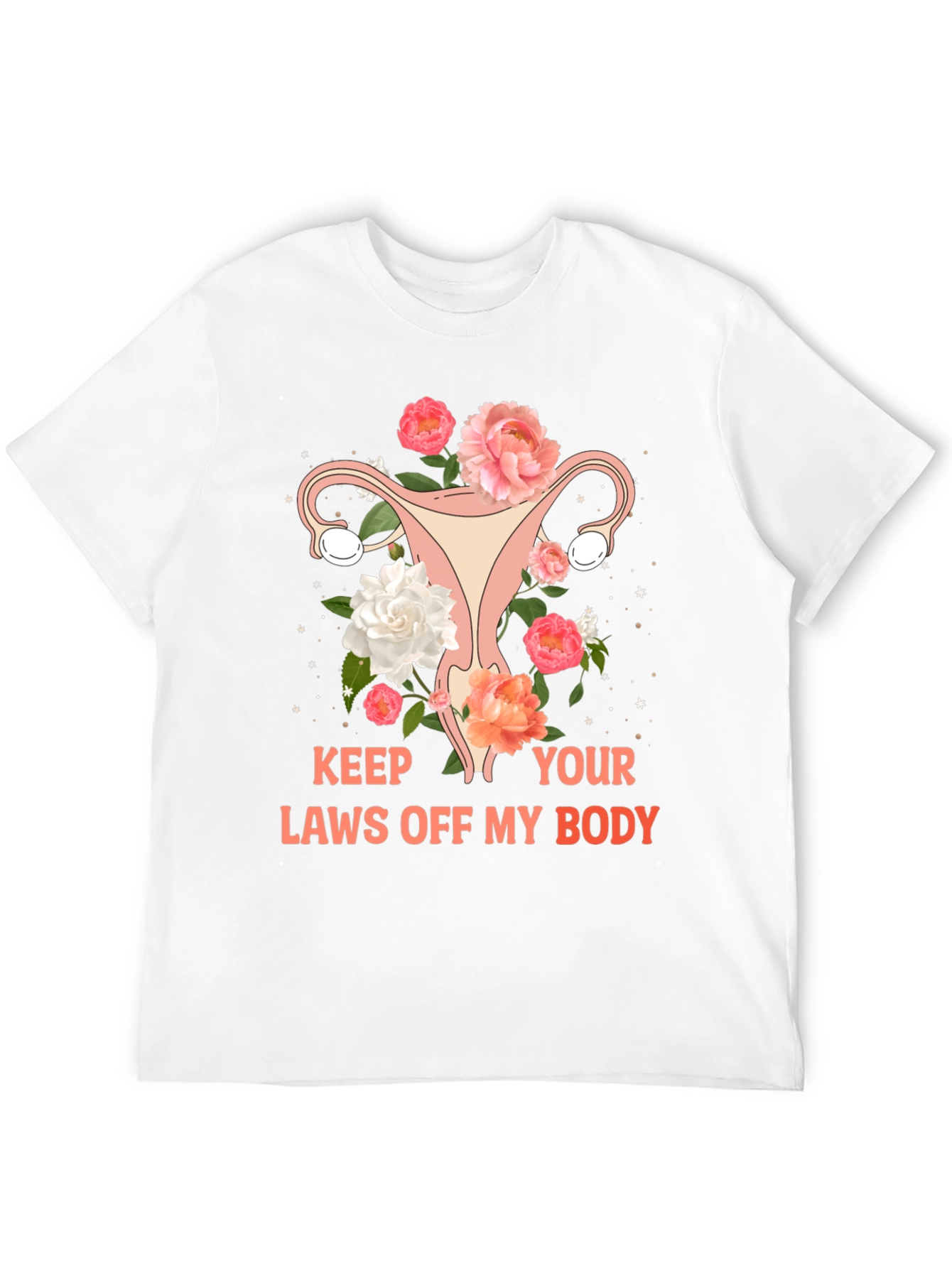 Feminist Uterus Floral Graphic Tee