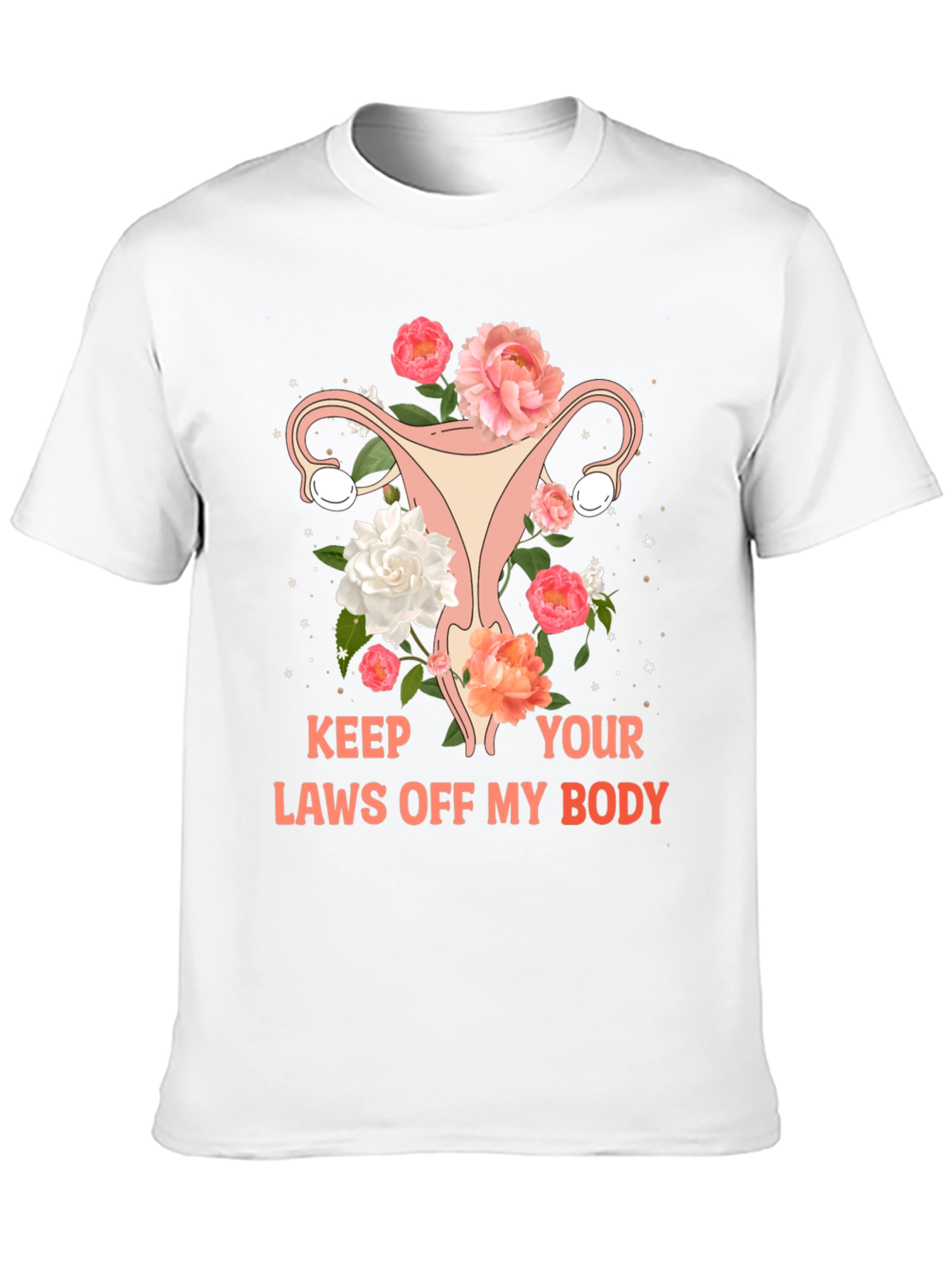 Feminist Uterus Floral Graphic Tee