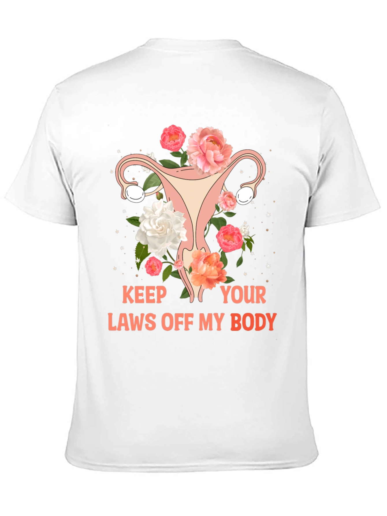 Feminist Uterus Floral Graphic Tee